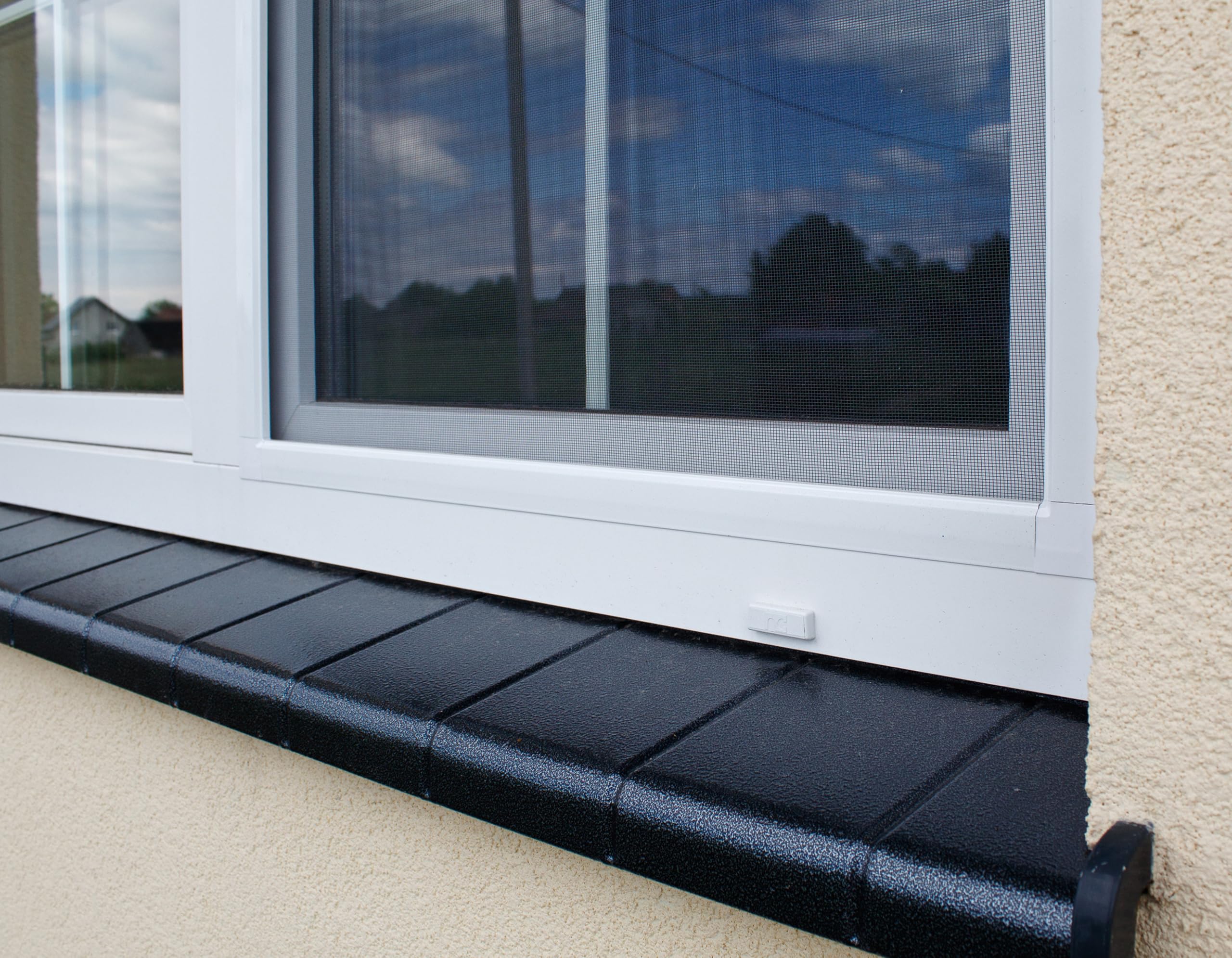 ROLLMAXXX Zanzariera per finestra fai da te 120 x 150 cm Marrone | Rete antinsetti con telaio in alluminio, Kit per finestre, Protezione da zanzare e insetti