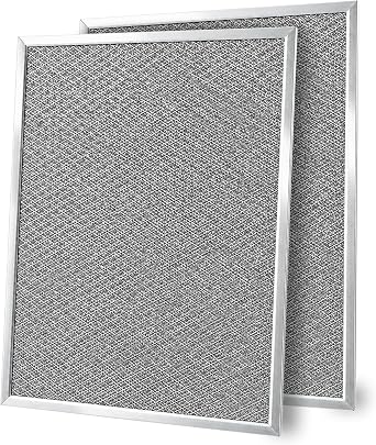 Set of 2 Aluminum Range Hood Filters 8 1/4 x 10x 0.09"Th - Grease Filters for Range Hood - Camper Metal Tiny House - Hoods Stove Vent Filter or Kitchen Exhaust Fan Cover - Replacement Oven Filter
