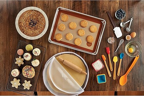 Miniatura 3 de Mrs. Anderson's Baking Mini juego de herramientas, silicona con asas de bambú, juego de 4 piezas