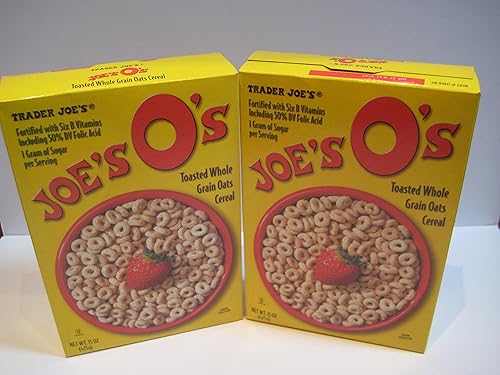 Trader Joe's Cereal, "Joe's O's" Cereal de avena integral tostada, paquete de 15 onzas