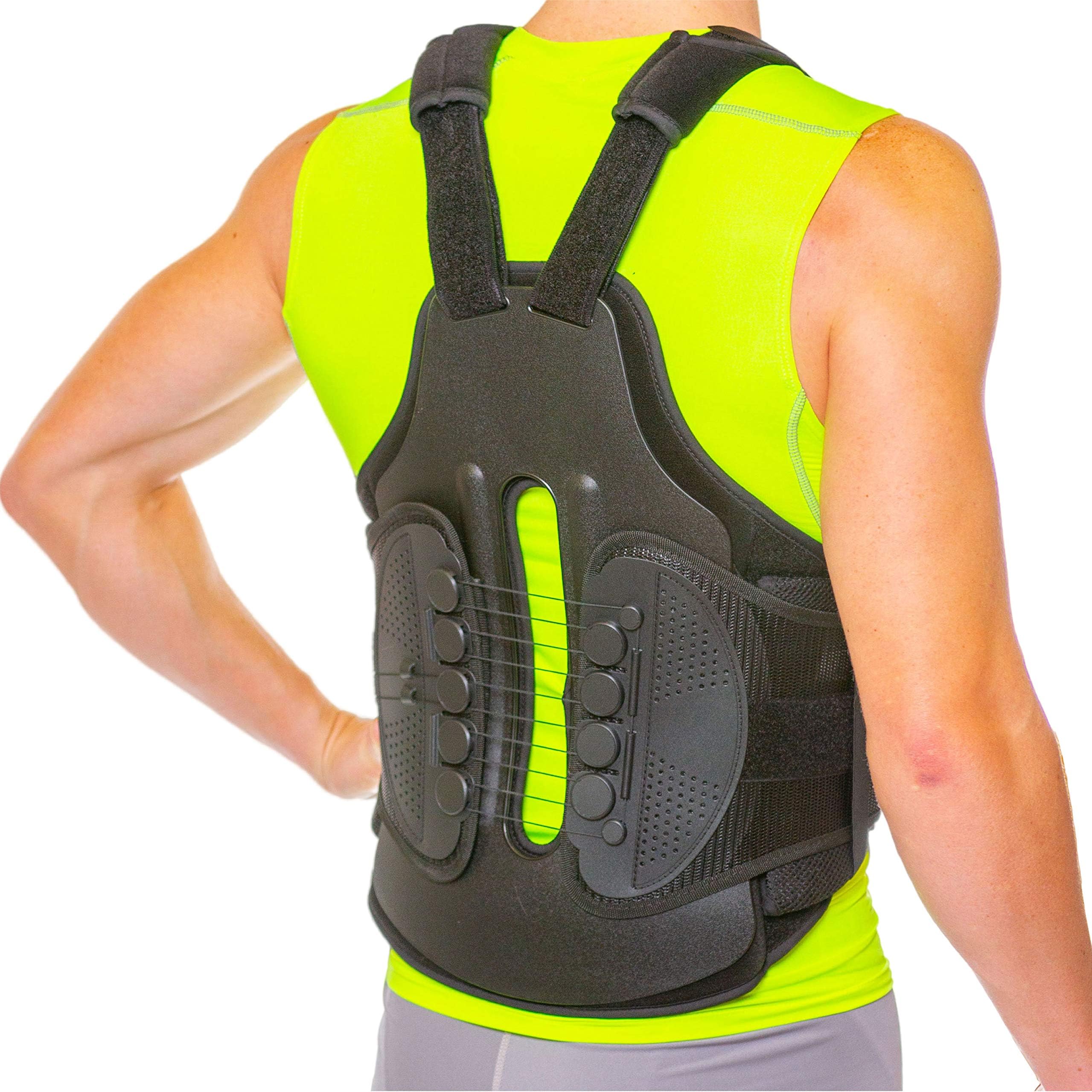 using a back brace