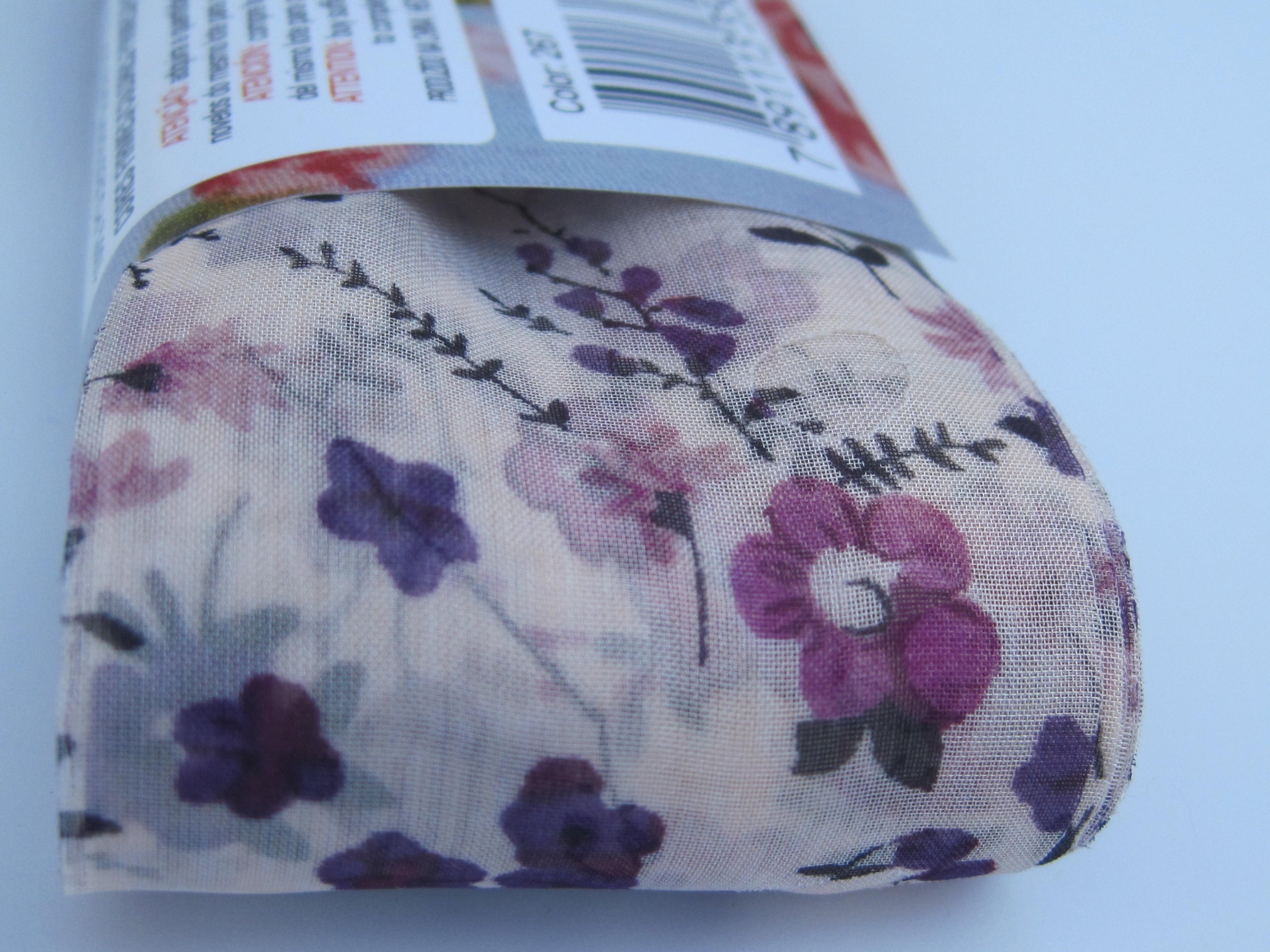 Circulo Tecido Trico Floral Print Fabric Ruffling Scarf Yarn Col#267 1 Sk