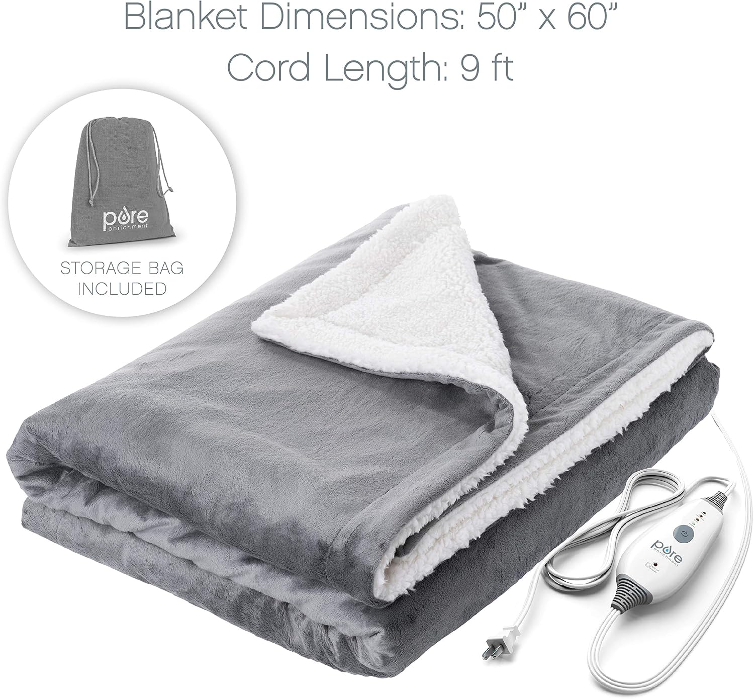 Buy Pure Enrichment Weightedwarmth 2 In 1 Original Heated Weighted Blanket 50 X 60 13lbs Buy Pure Enrichment Weightedwarmth 2 In 1 Original Heated Weighted Blanket 50 X 60 13lbs