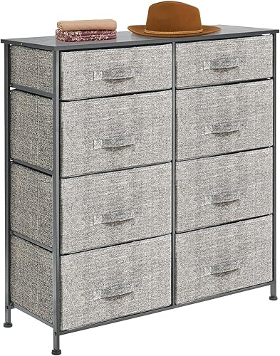 Miniatura 7 de mDesign - Torre vertical de almacenamiento de muebles con 8 cajones de tela