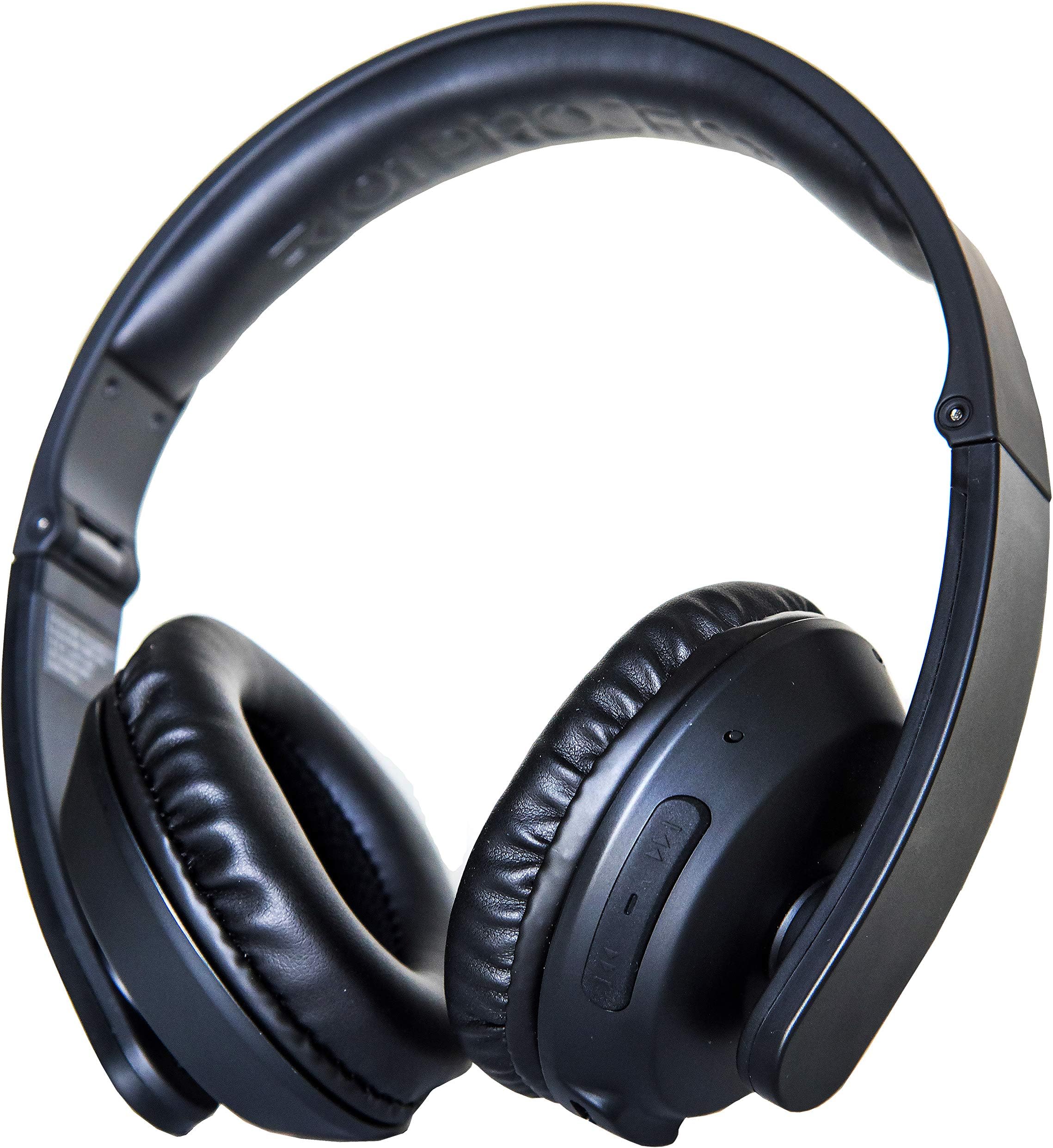 RIOT Project Bluetooth Wireless Over-Ear Headphones with Built-in-Mic, Deep Bass, Crisp Treble, Foldable, Lightweight, Workouts/Travel/Cellphone