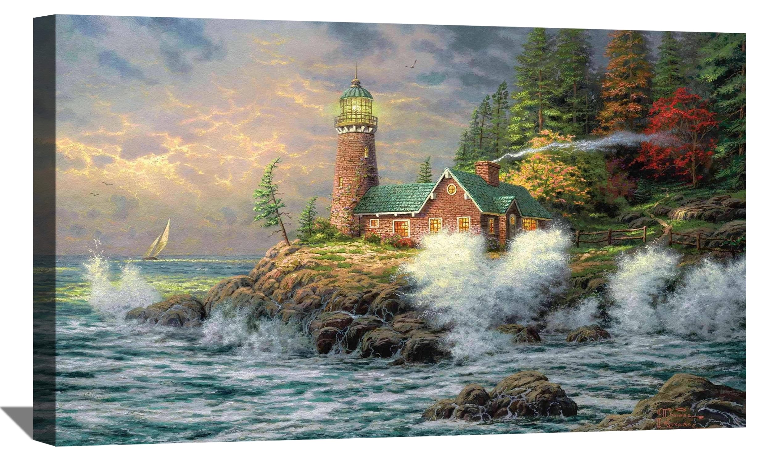 Amazon.co.jp: トーマス・キンケード クリスチャン ウォールアート