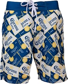 Corona Extra Scattered Labels Board Shorts Small