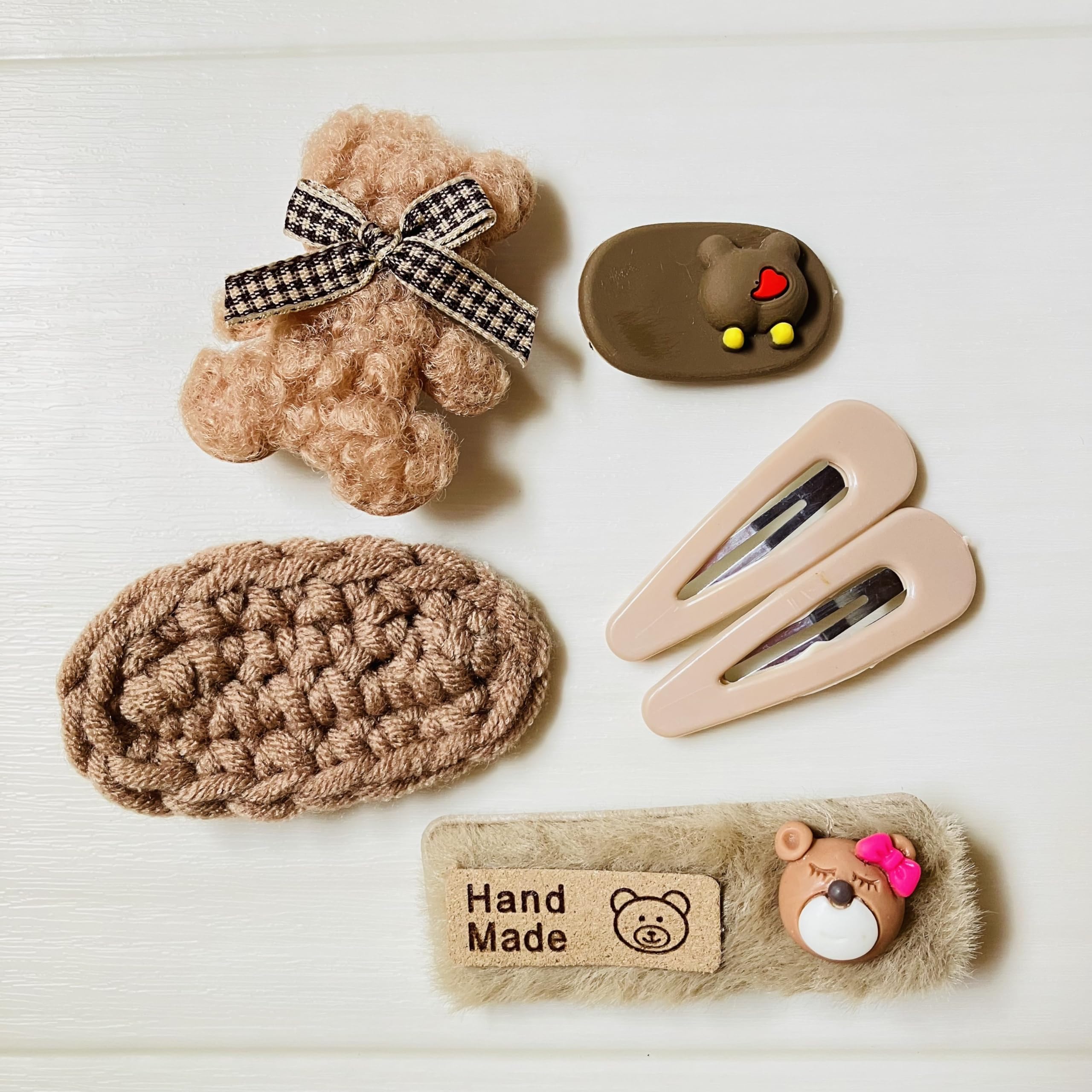 Amazon.co.jp: くまさんヘアクリップ ベアー キッズヘアアクセサリ