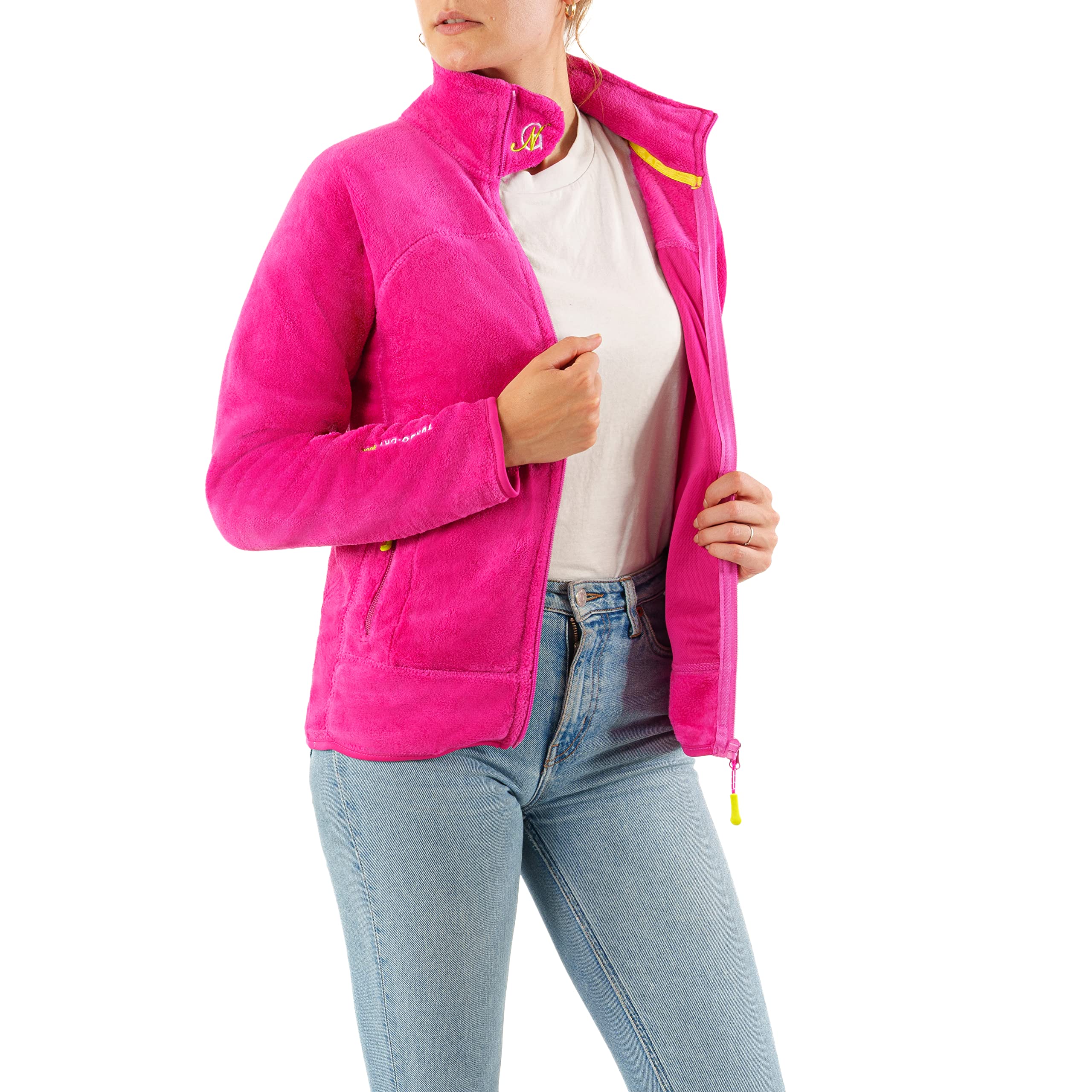 Geographical Norway Upaline Damen Leichte Fleecejacke, weich & warm, Outdoor Fleece, Freizeit, (Malabar XXL)