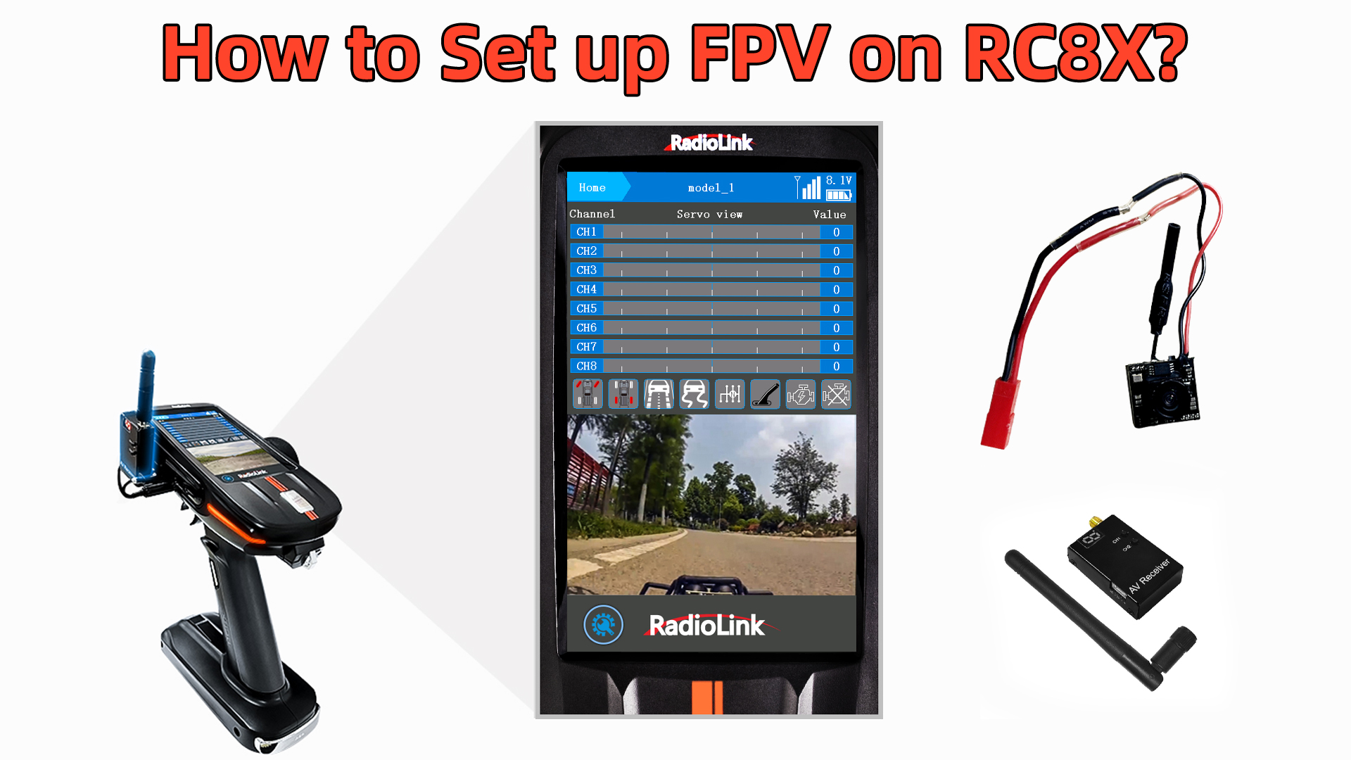 Ricevitore FPV RC832S 5.8G 48CH 600mW: Alta Sensibilità Per Droni E Fotografia Aerea, Uscita AV E Antenna RP-SMA