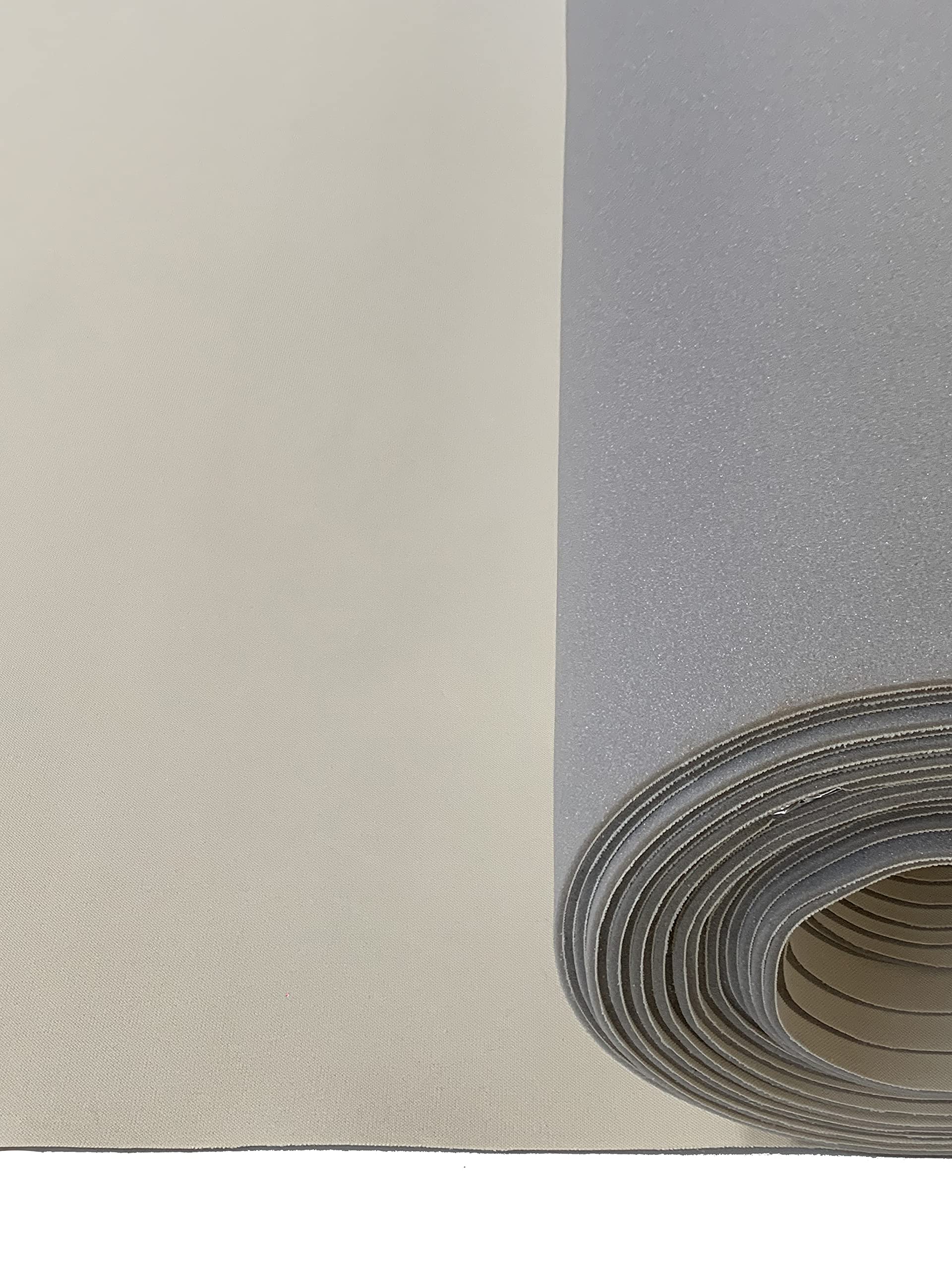 EU Fabrics - Morbido tessuto di nylon spazzolato, materiale per rivestimento dell'auto con retro in schiuma da 2 mm, ideale per sedili e federe, tessuto da tappezzeria in alcantara al metro (grigio
