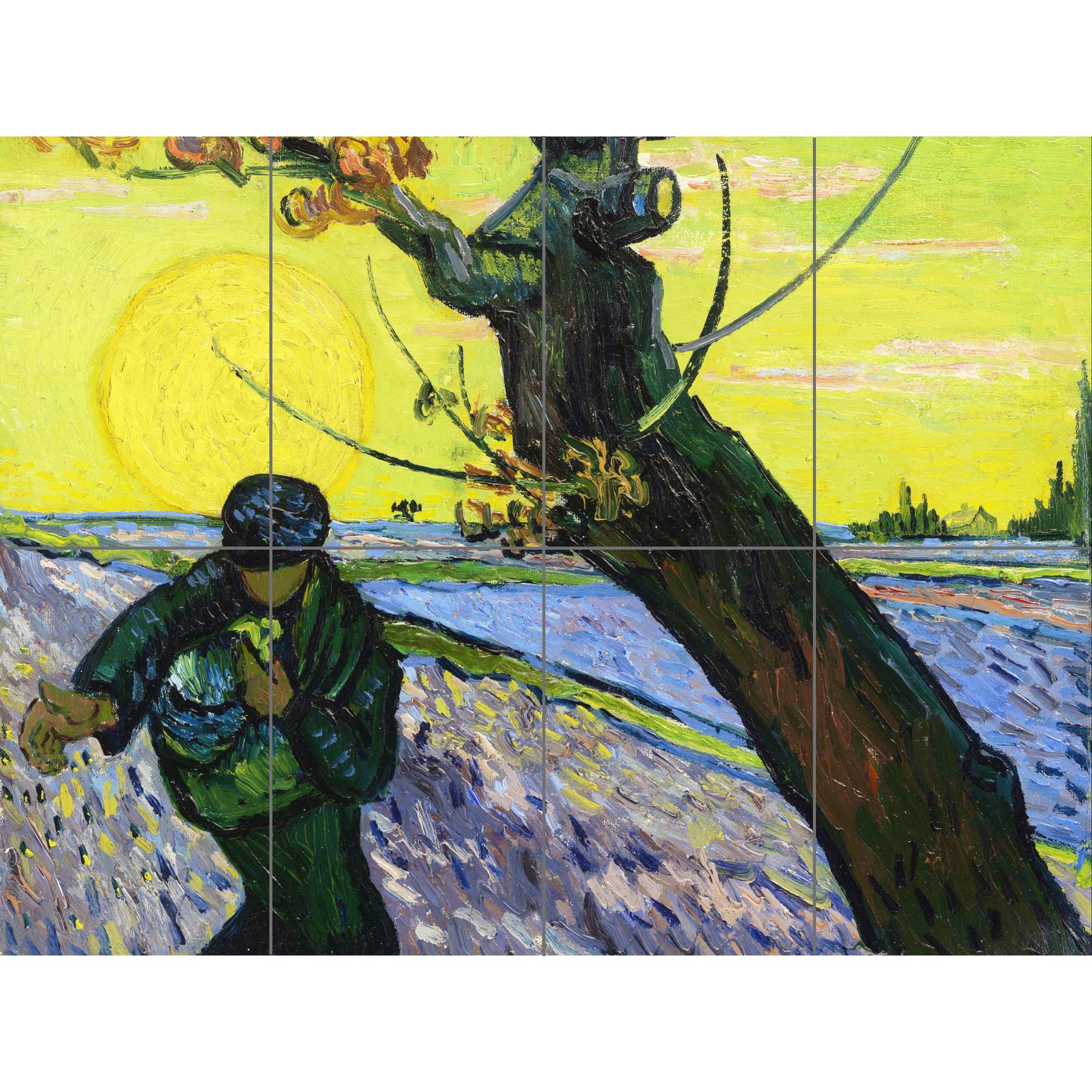 Artery8 Vincent Van Gogh The Sower XL Giant Panel Poster (8 Sections)