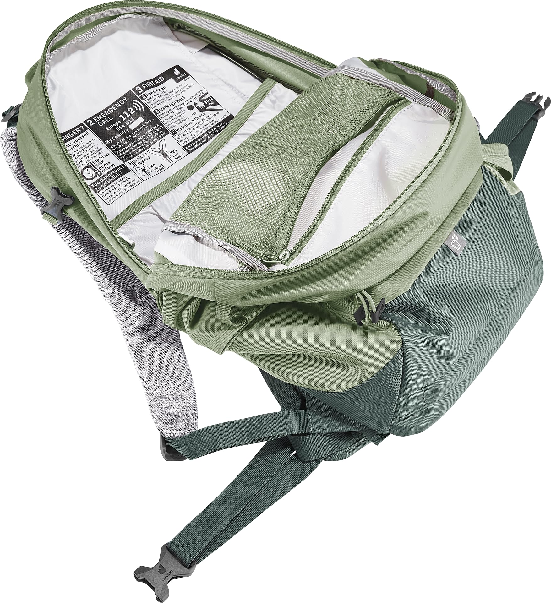 deuter Trail 25 plecak trekkingowy i Via Ferrata, Grove-ivy, 25 L, Minimalistyczny