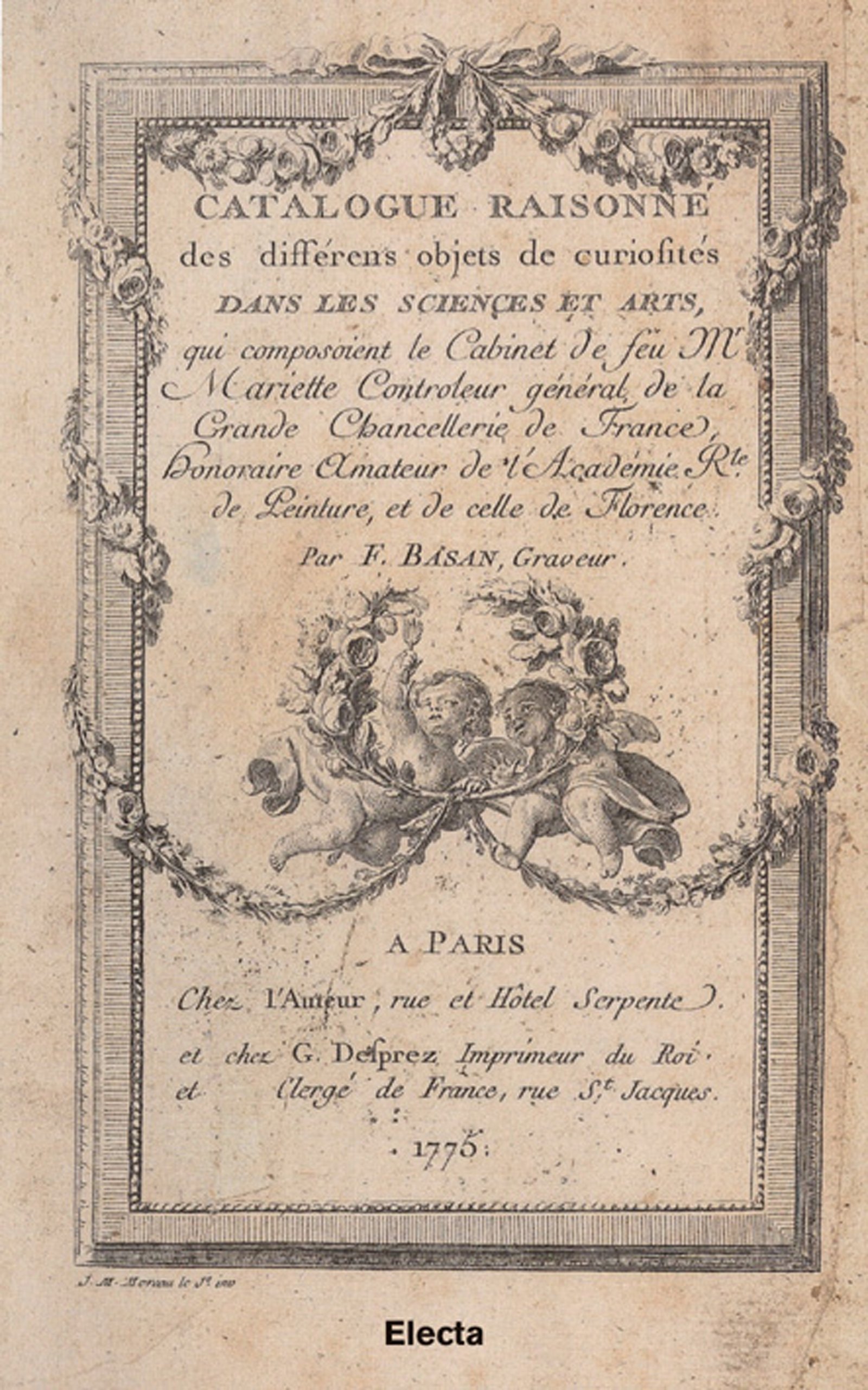 Catalogue Mariette illustré par Gabriel de Saint-Aubin beau livre cadeau art