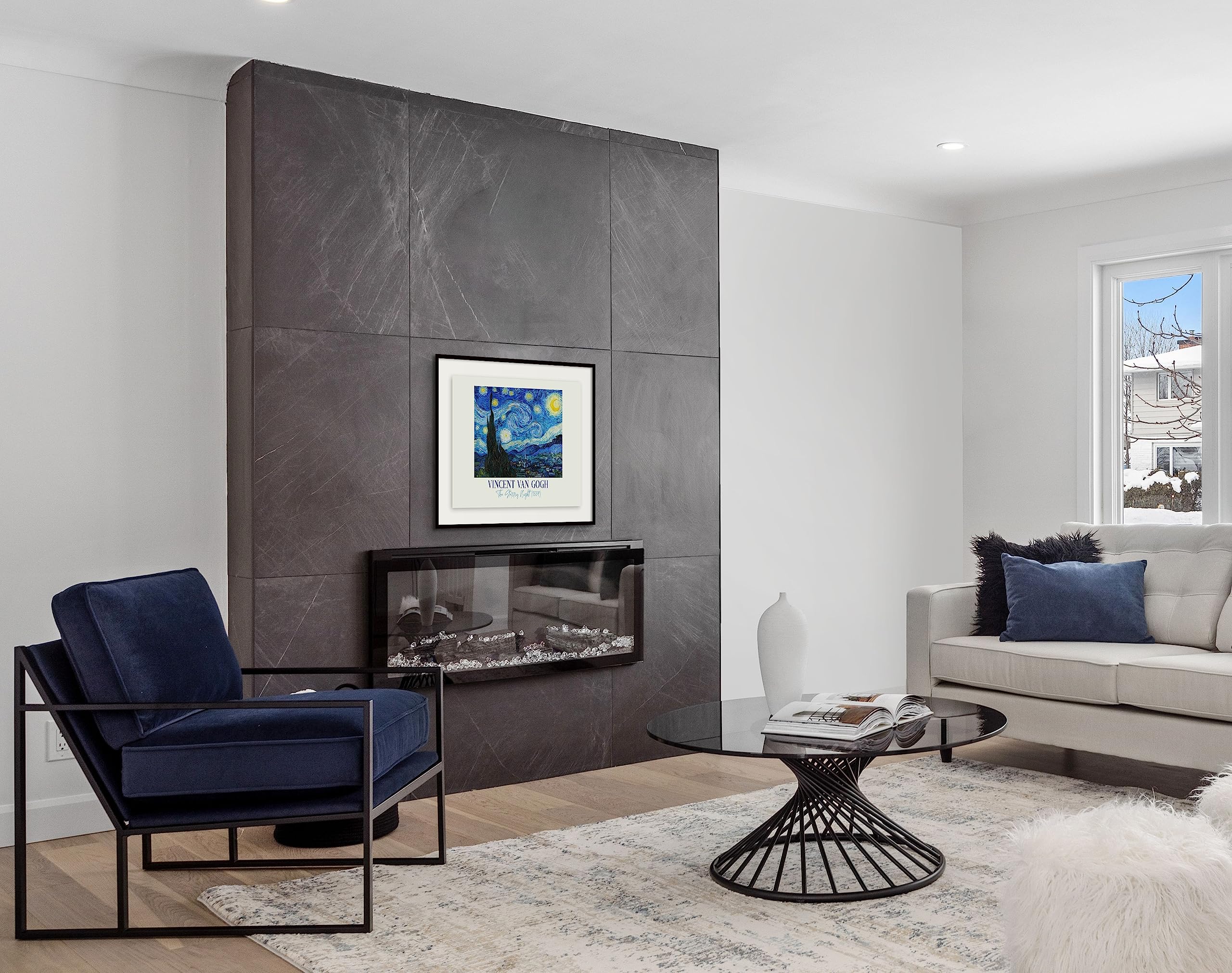 星月夜 ヴィンセント・ヴァン・ゴッホのプリント ヴィンセント・ヴァン・ゴッホ「星月夜」アートプリント、ポスト印象派