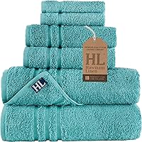 Vista 29 de Hawmam Linen - Paquete de 4 toallas de baño blancas de 27 x 54 pulgadas, 100% algodón turco, suaves, ligeras y altamente absorbentes, toallas