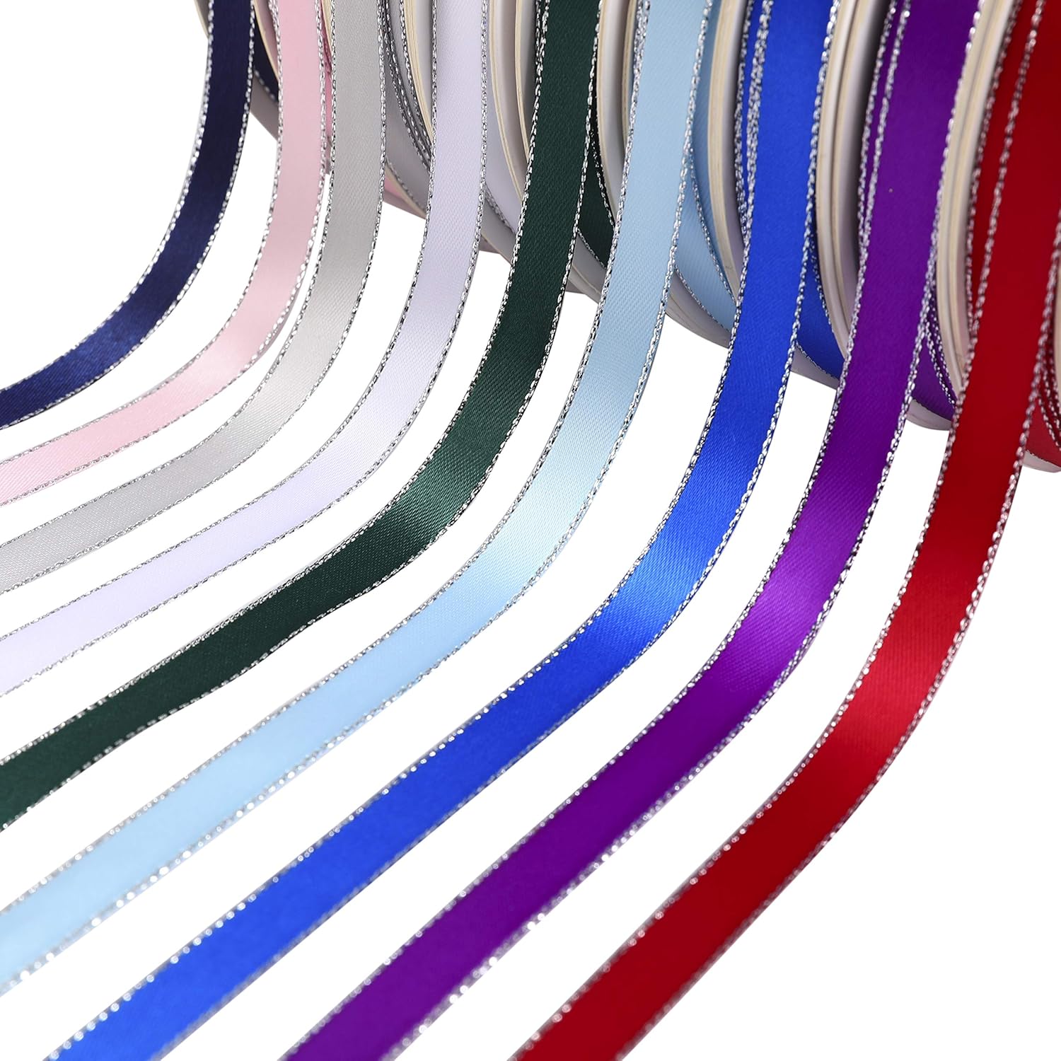 1” 25 Yard Satin Ribbon Rolls, Satin Ribbon Fabric Ribbon Embellish Ribbon Christmas Ribbon for Bows Crafts Gifts Party Wedding Garlands Decor : Everything Else