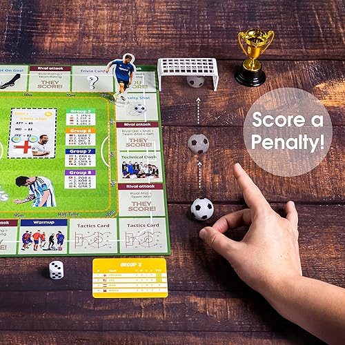 Miniatura 9 de Juego de mesa de campeones de fútbol  Juegos de mesa familiares para niños y adultos  Juego de mesa de estrategia de fútbol a partir de 14 años