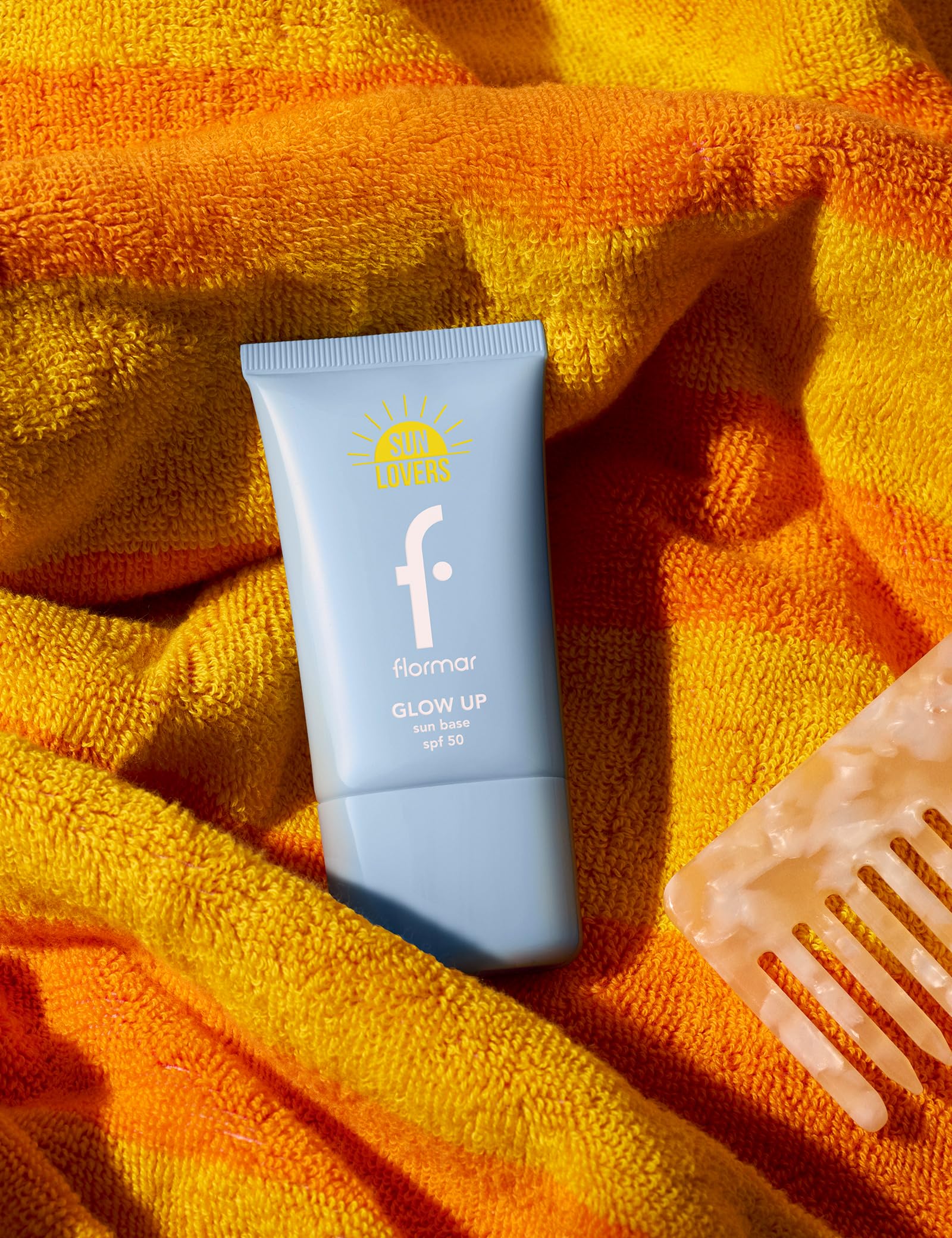 Flormar Sun Lovers Glow Up Nemlendirici Etkili & Işıltılı Bitişli Güneş Koruyucu Baz Spf50-001 Şeffaf