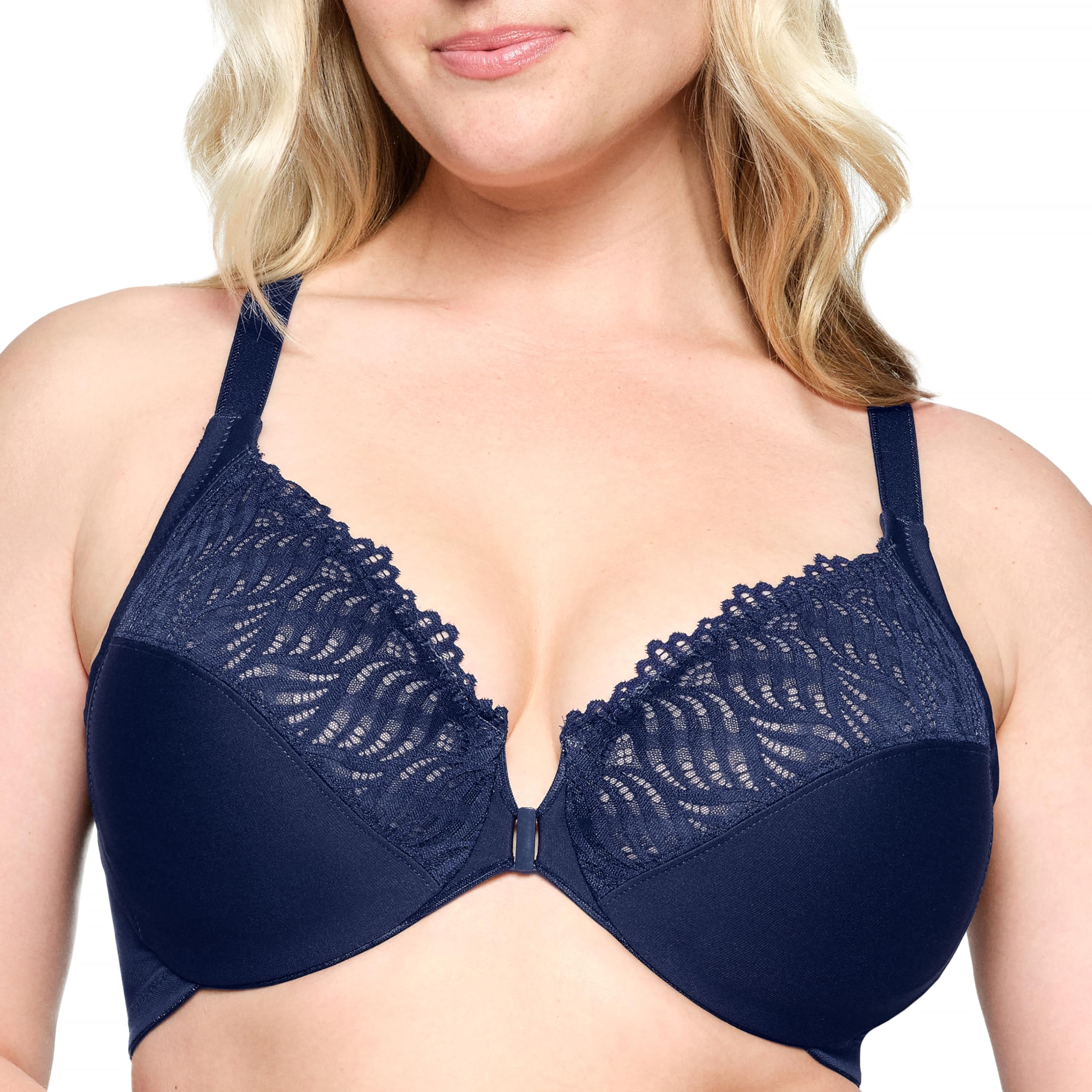 Glamorise Women's Blue 1246 Wonder Wire Bra 38Dd