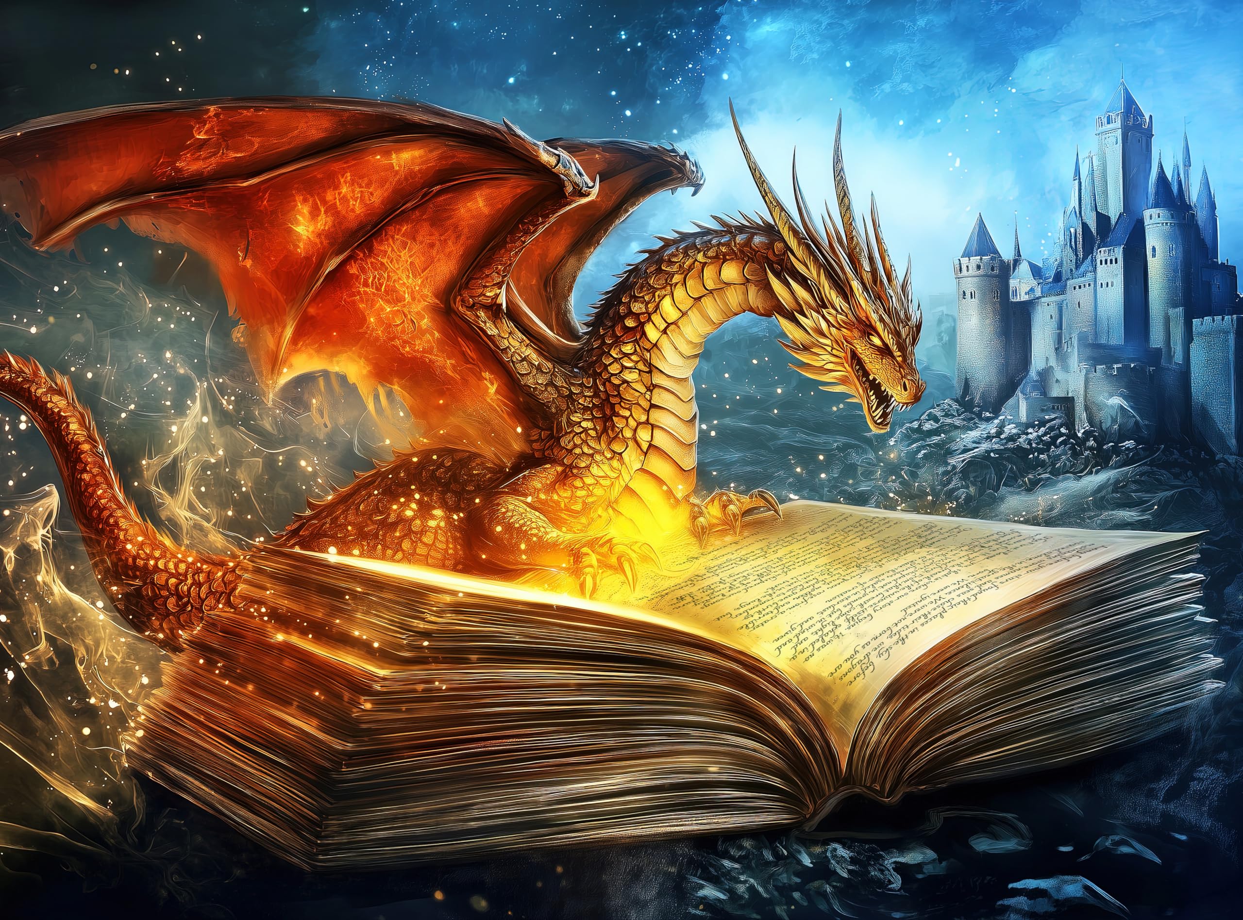Adult Jigsaw Puzzle 1000 Piece Fantasy Dragon