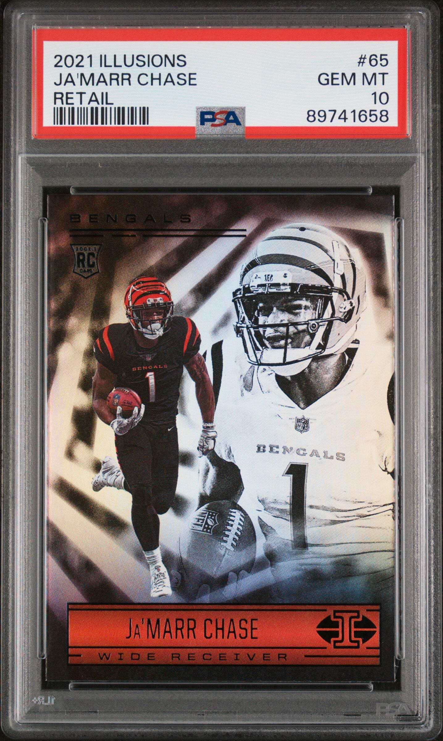 Amazon.com: Graded 2021 Panini Illusions Ja'Marr Chase #65 Retail