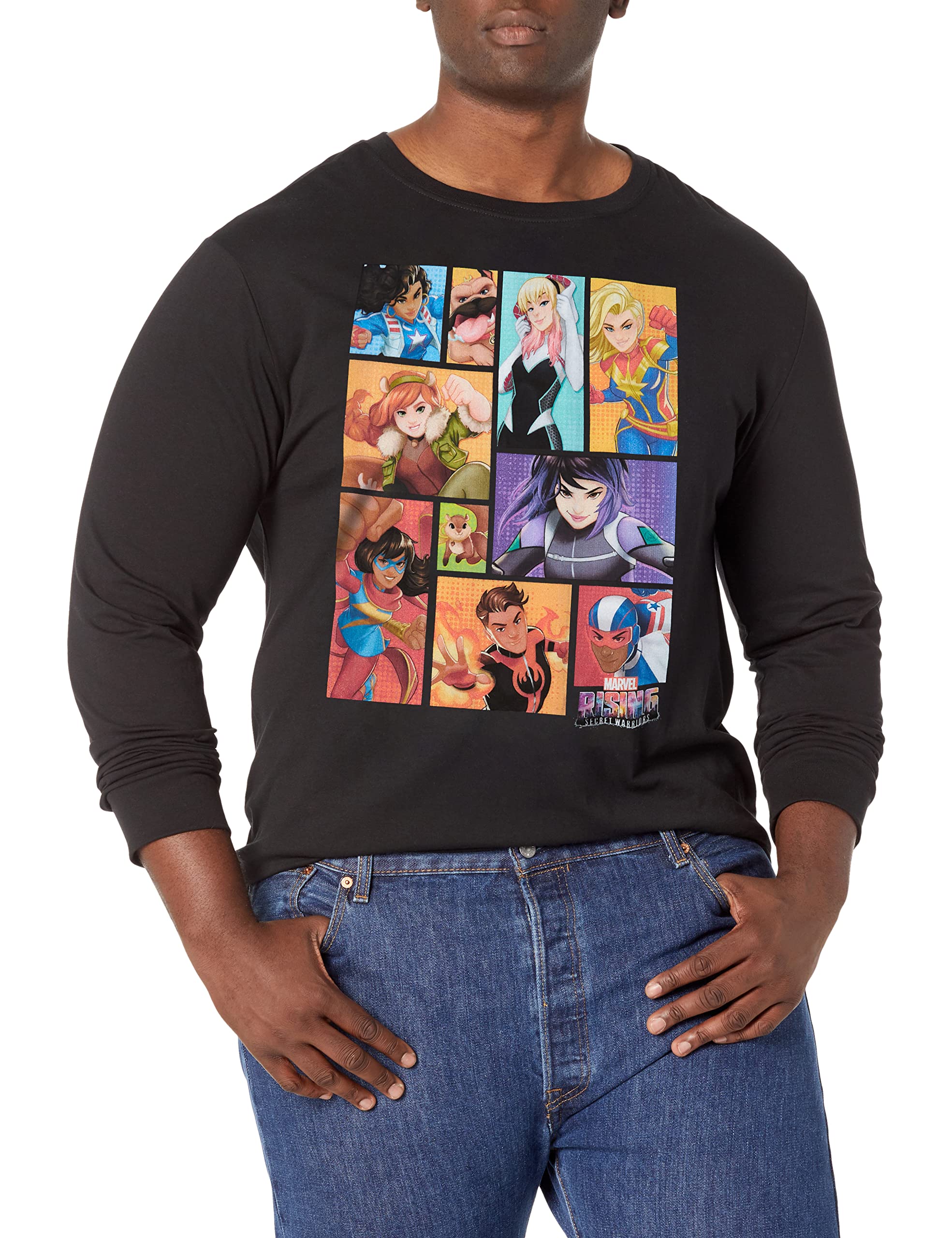 Marvel Bloques de Grupo Camiseta Hombre