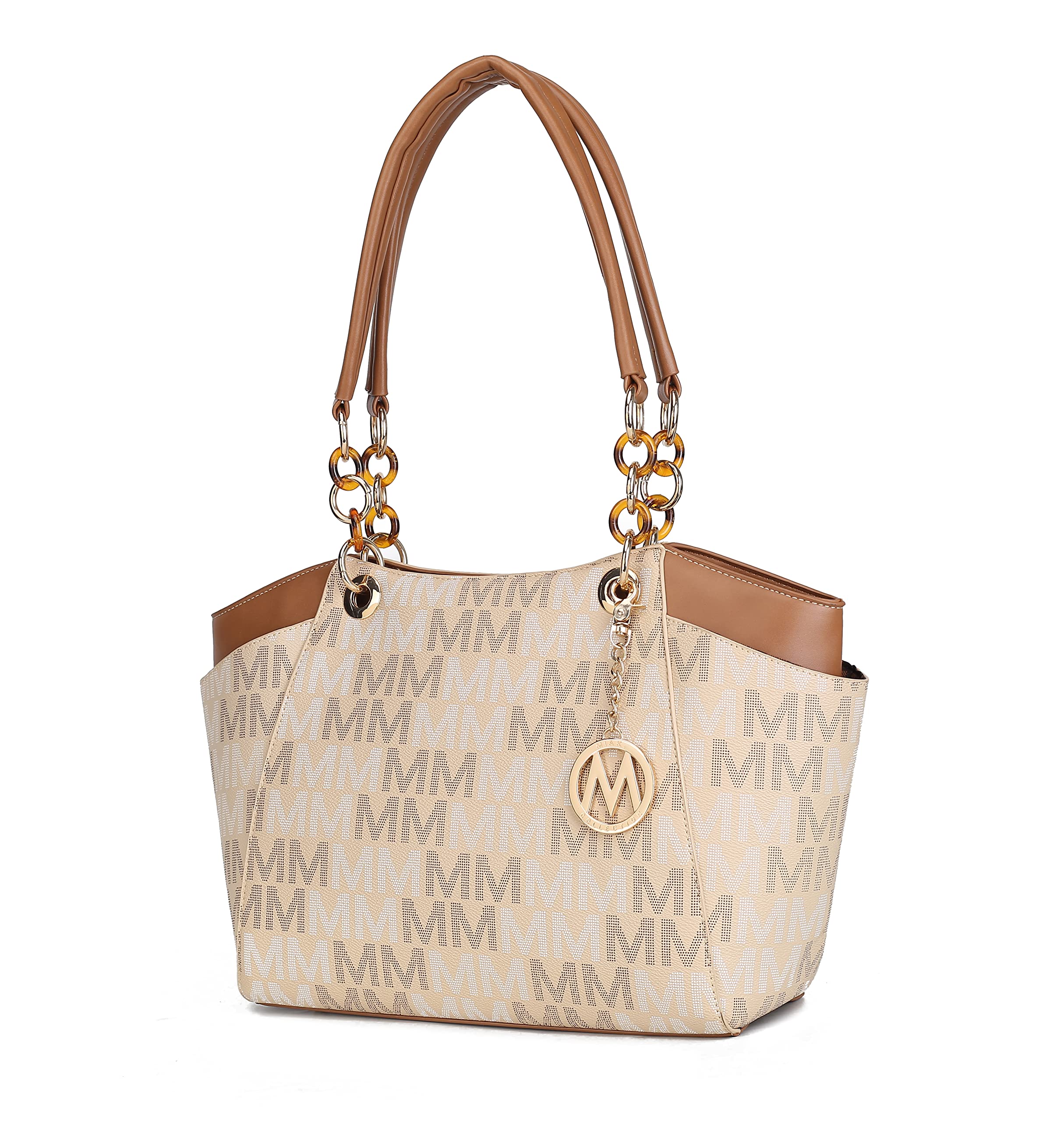 MKF CollectionSignature Tote Bag for Women, Shoulder bag Vegan Leather Top-Handle Handbag Purse