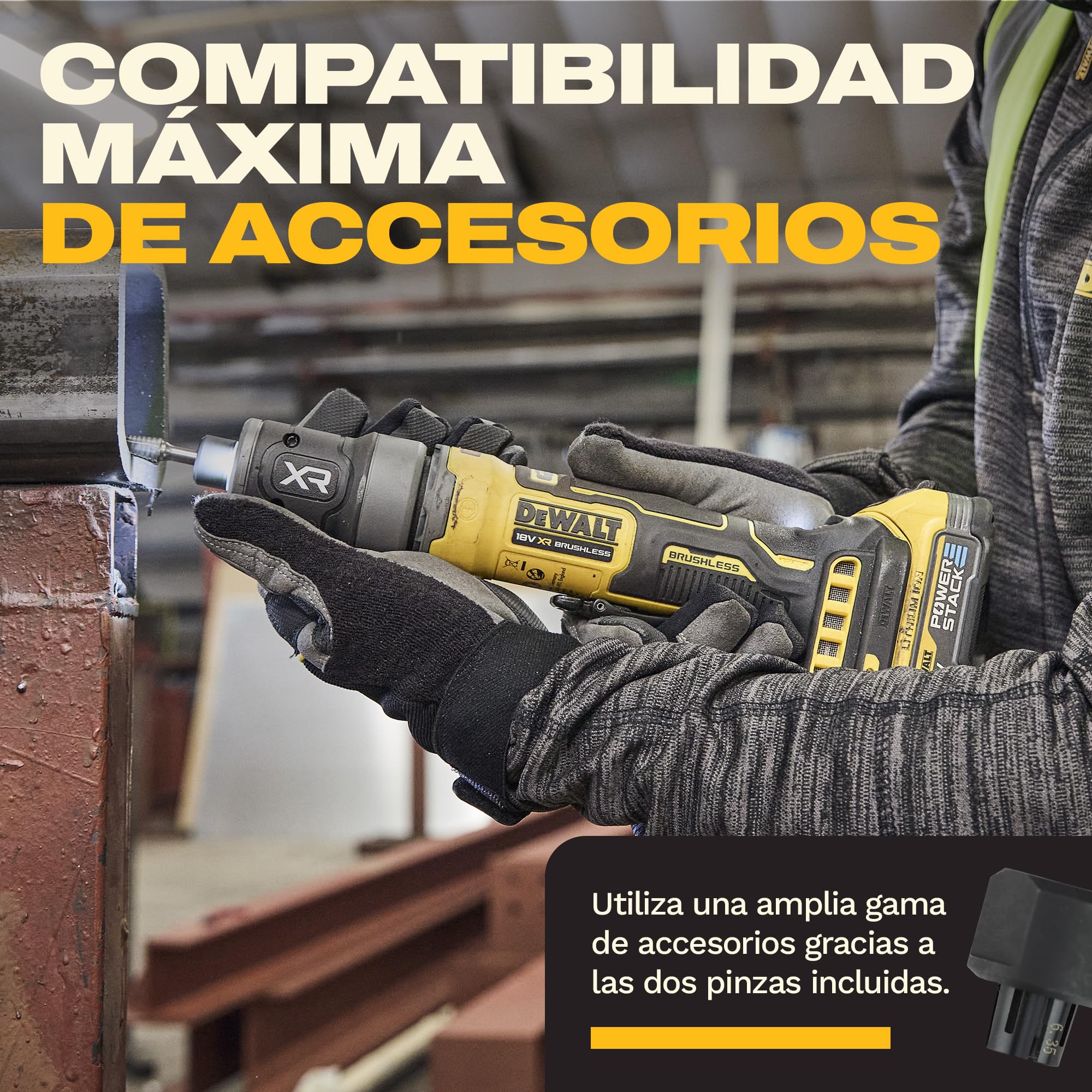DEWALT Amoladora recta compacta Brushless 18V XR, DCG420N-XJ