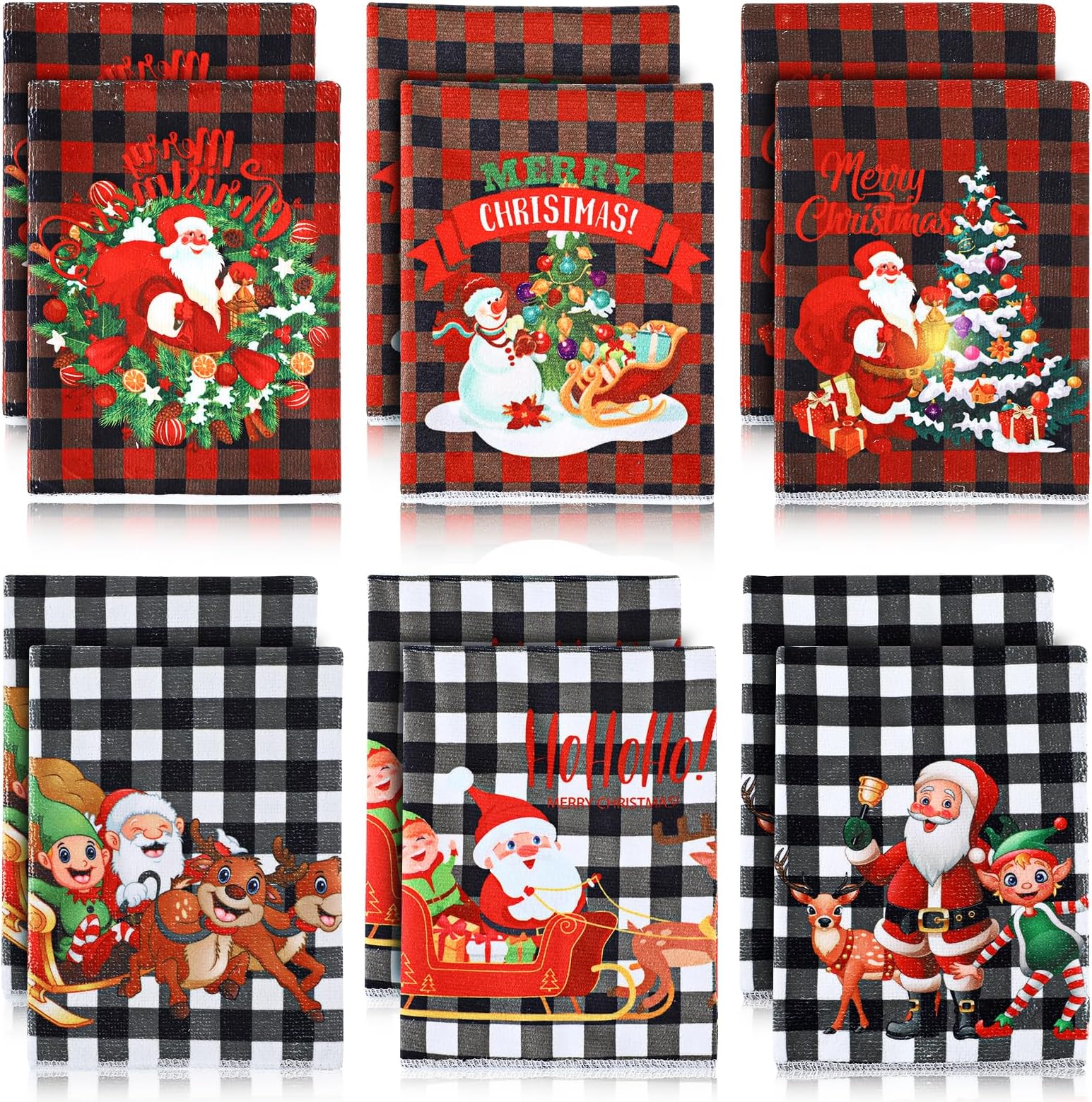 Reindeer christmas towels