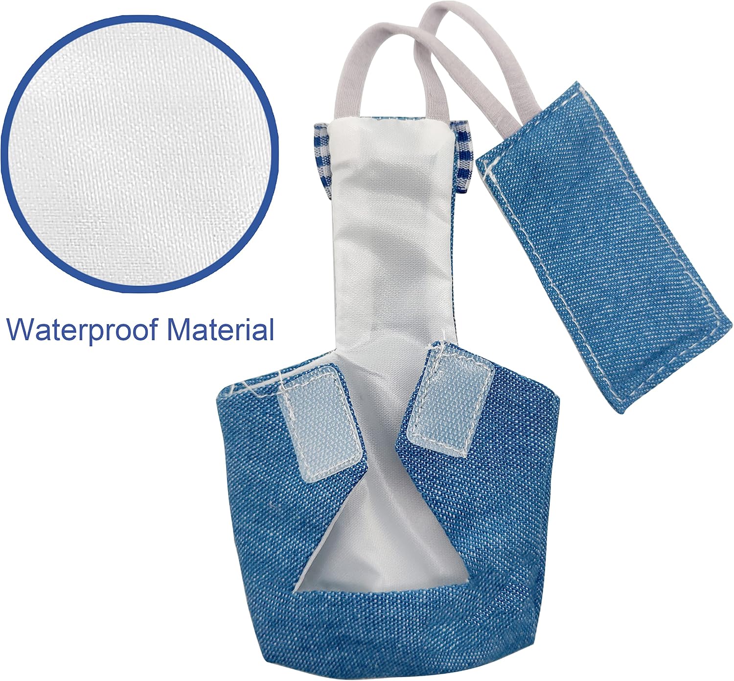 VANFAVORI Bird Diaper Flight Suit with 80-inch Leash, M Size, Denim Blue