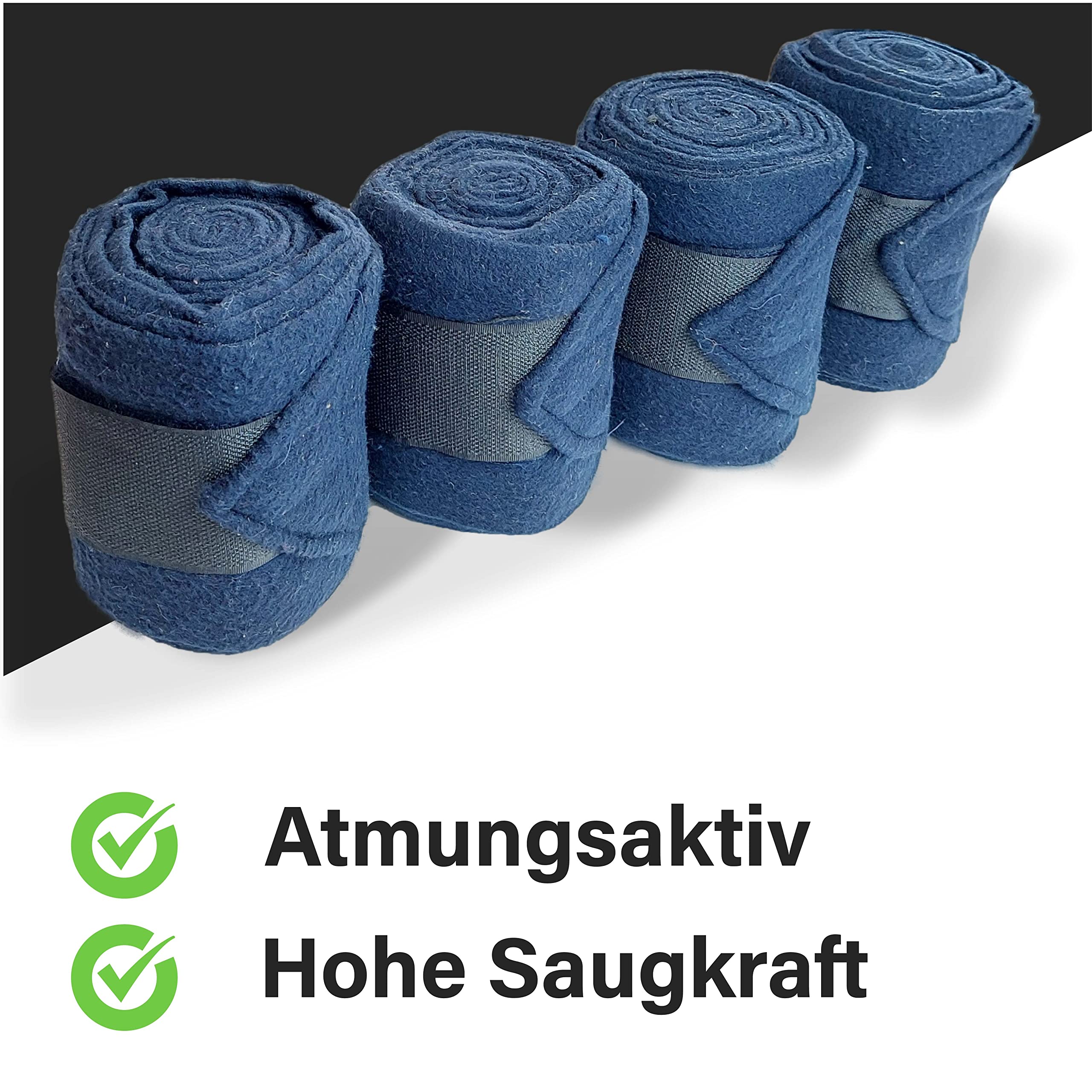 Bandages équestres Stockholm – Polaire Rose, Taille 4M, Neufs