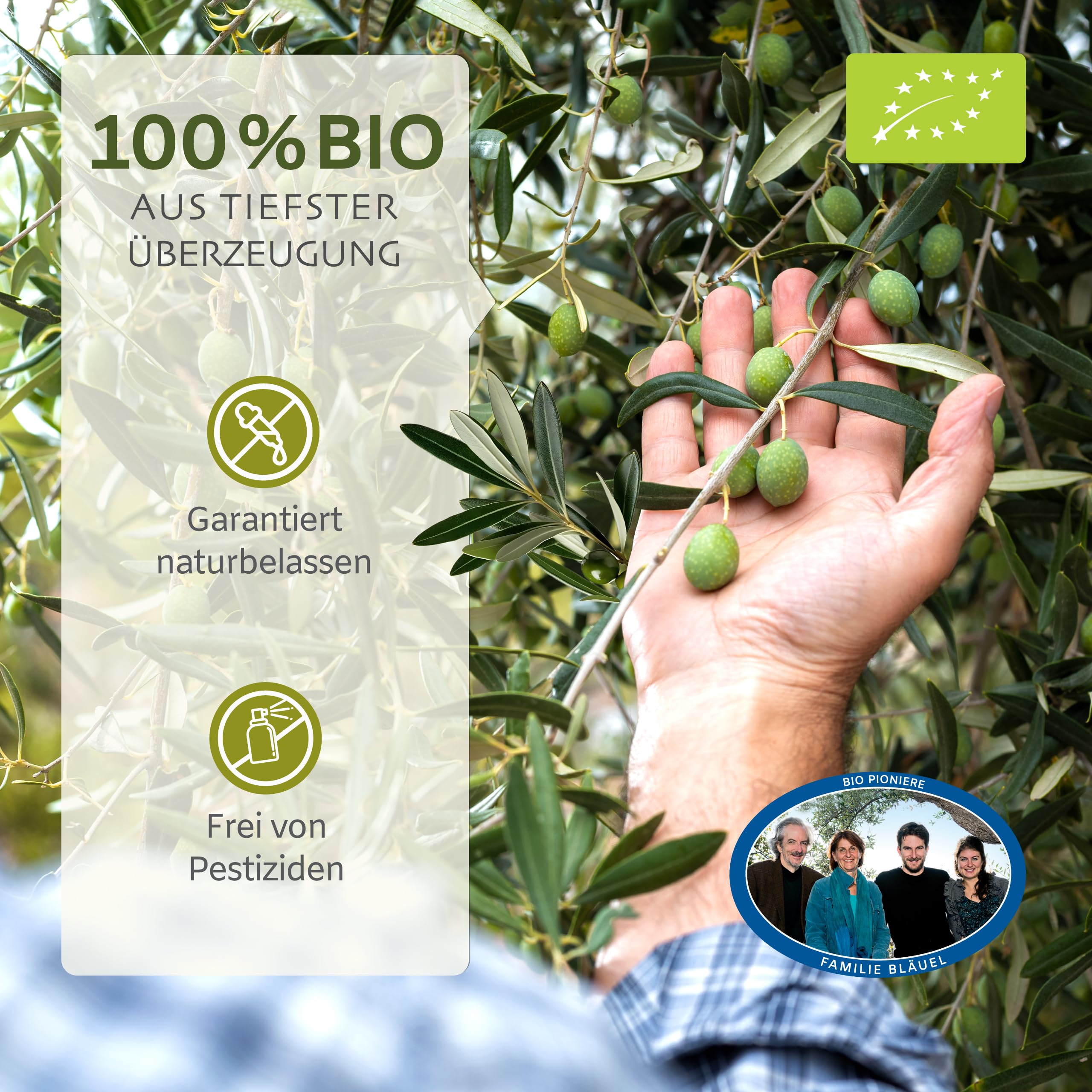 MANI Bio Olivenöl Nativ Extra 3L – Premium Griechisches Olivenöl kaltextrahiert aus Koroneiki Oliven, naturbelassen – Extra Virgin Olive Oil aus Griechenland mild-fruchtig – vegan & nachhaltig