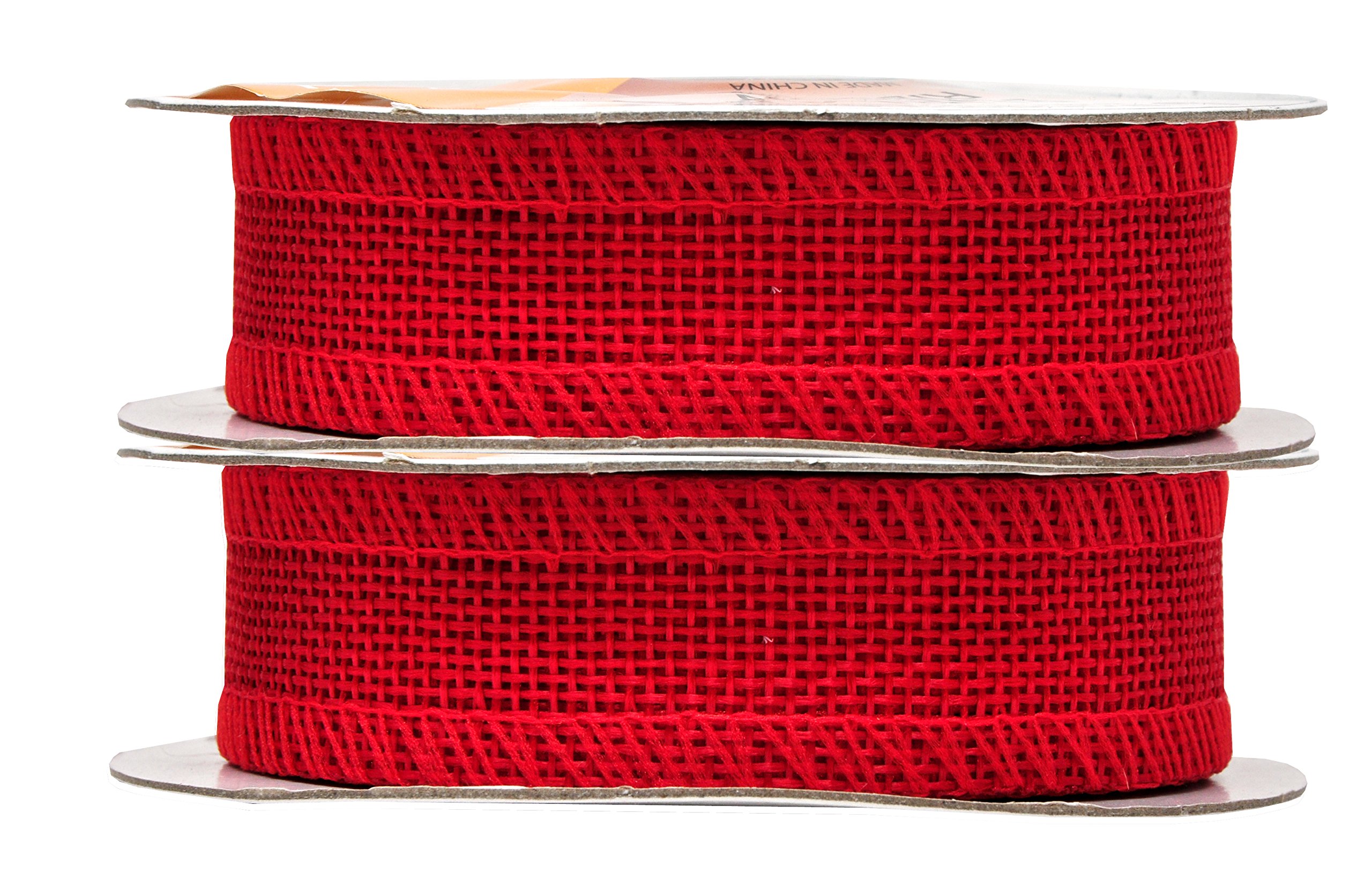1 inch burlap ribbon