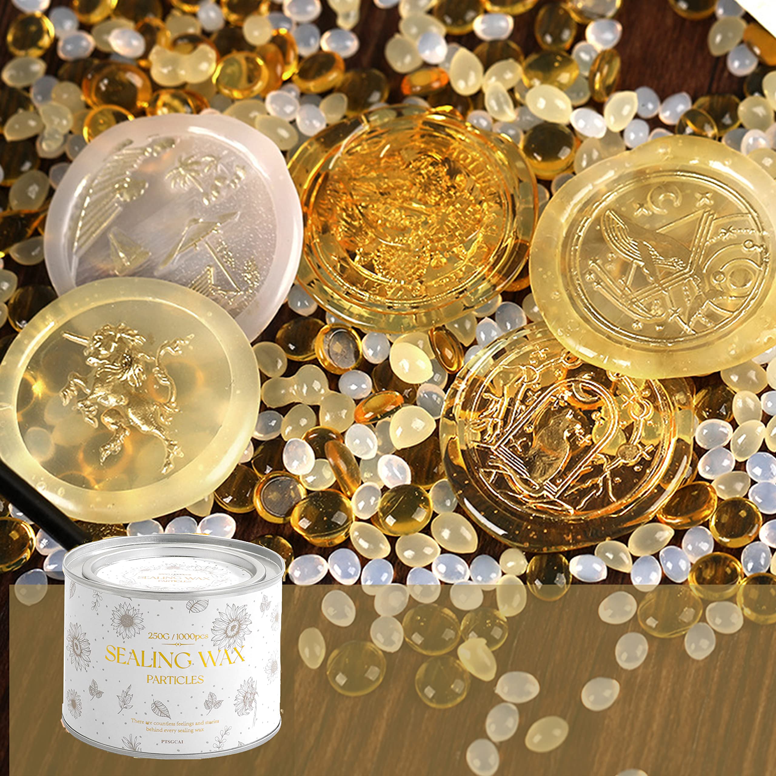 Sealing Wax Beads, Canned Translucency Combination- for Wax Seal Stamps, Letter Sealing & Wedding Invitations