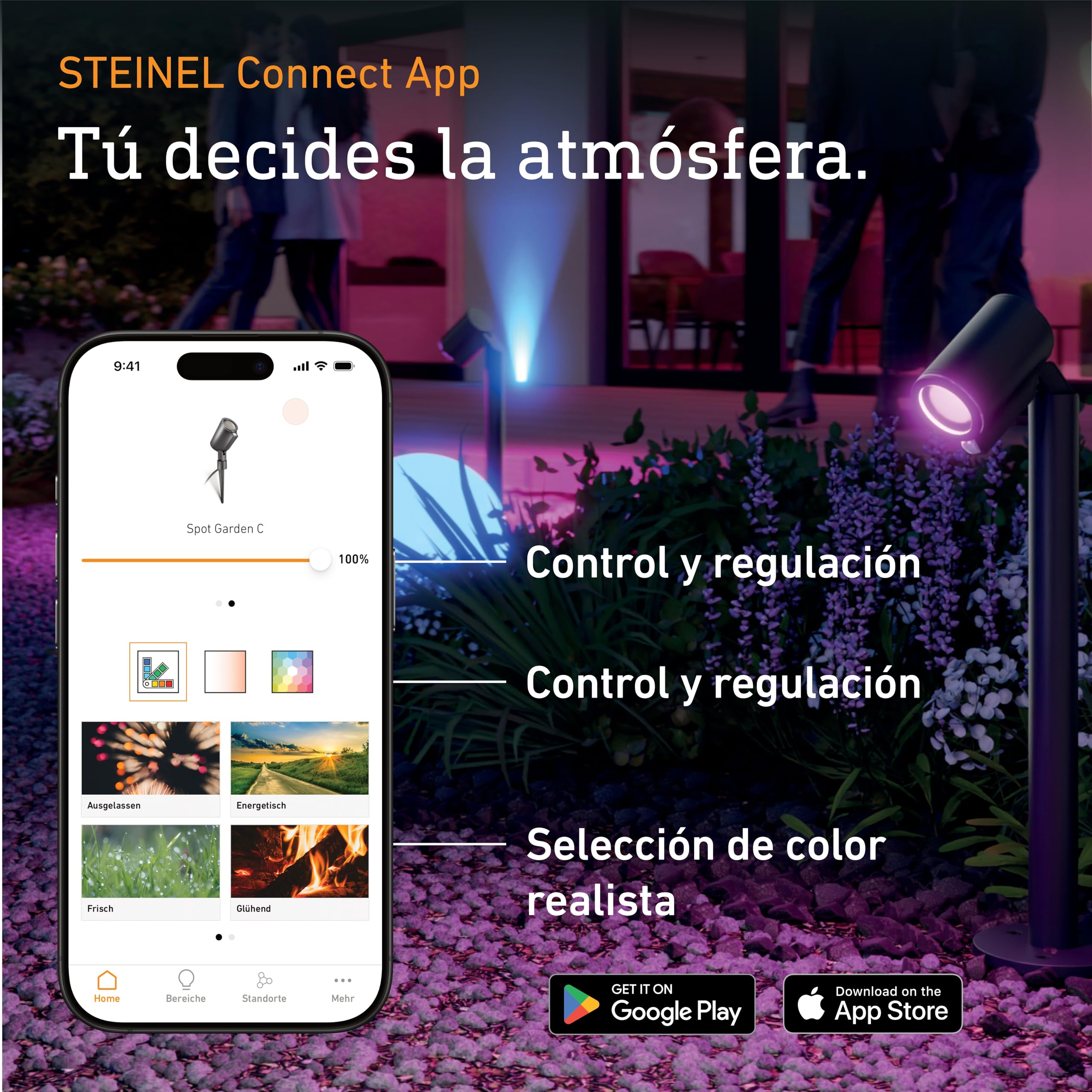 Steinel Fuente de alimentación de 24 V 100 W, Transformador de bajo Voltaje con Enchufe UE, IP67, 2 Salidas, Plug & Play, Accesorios de jardín de 24 V