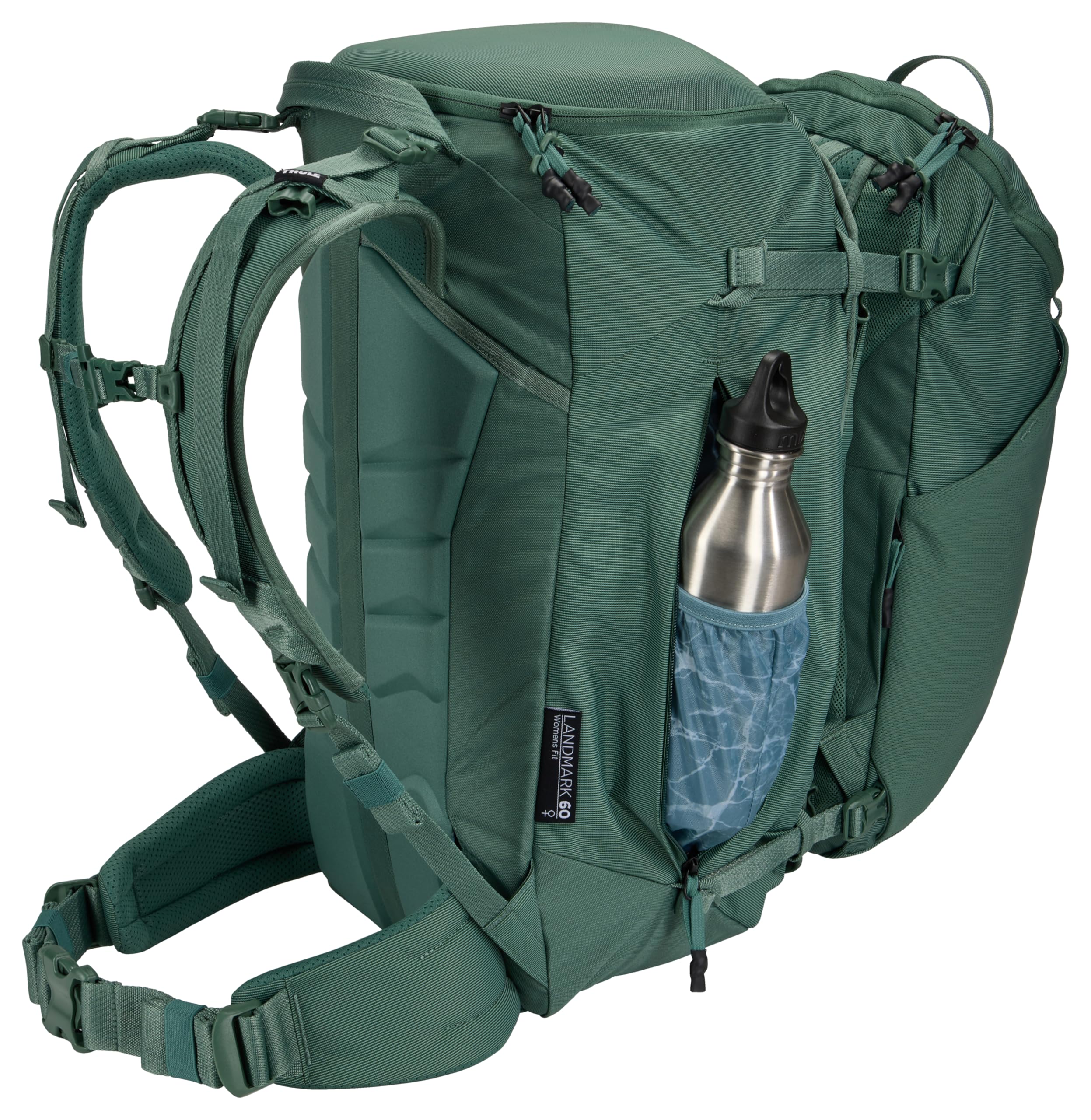Thule Landmark 60 - damski plecak podróżny, 55 cm, Hazy Green, 60L