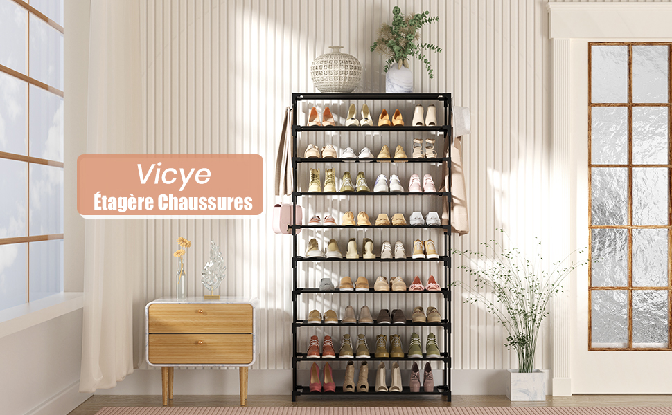 Meuble à Chaussures à Cinq Niveaux,pouvant Contenir 20 Paires De Chaussures Etageres Reglables Convient Aux Entrees Et Aux Couloirs En Bois Blanc 98723129 Meuble à Chaussures à Cinq Niveaux,pouvant Contenir 20 Paires De Chaussures Etageres Reglables Convient Aux Entrees Et Aux Couloirs En Bois Blanc 98723129