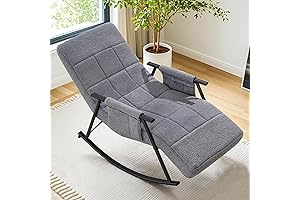 VECELO Rocking Chair for Comfy Relaxation: 400 lb Weight Capacity