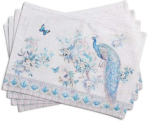 Miniatura 1 de Maison d' Hermine Manteles individuales 100% algodón peinado de alta calidad de 13 x 19 pulgadas, manteles individuales lavables, hogar, cocina,