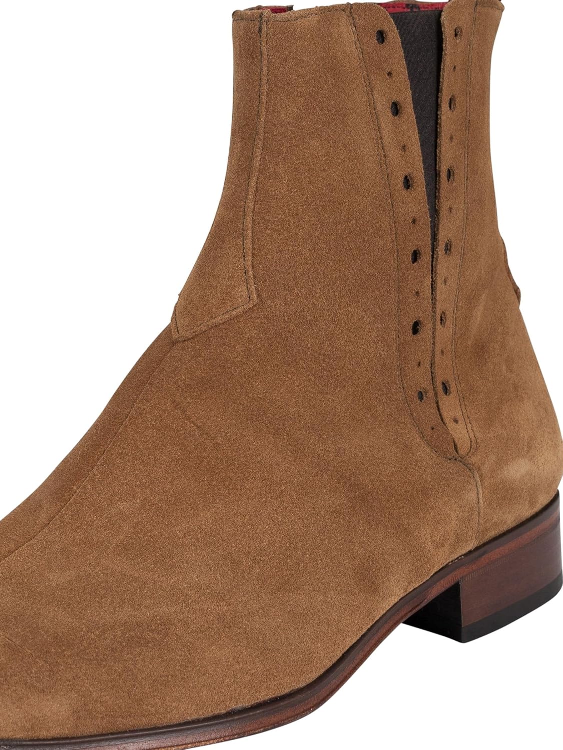 Jeffery West Men's Suede Chelsea Boots, Havana