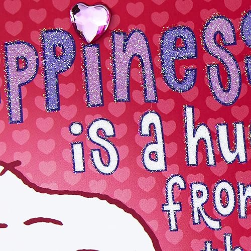 Miniatura 4 de Hallmark Peanuts - Surtido de tarjetas de San Valentín para niños, 6 tarjetas de San Valentín con sobres (Abrazo desde el corazón)