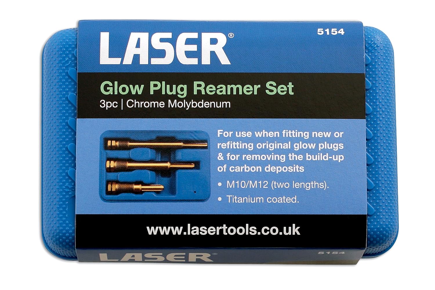 Laser 5154 Glow Plug Reamer Set 3pc