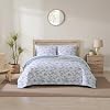 Tommy Bahama - King Quilt Set, Reversible Cotton Bedding Set with Matching Pillow Case, Shore-Inspired Home Decor Pen and Ink Palm Navy Blue, King