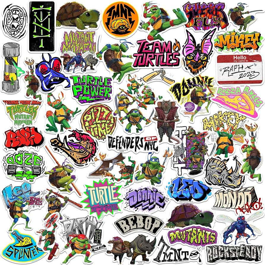 amazon-com-teenage-mutant-ninja-turtles-mutant-mayhem-tmnt-50ct-vinyl-large-deluxe-stickers-variety-pack-laptop-water-bottle-scrapbooking-tablet-skateboard-indoor-outdoor-set-of-50-arts-crafts-sewing for Free Printable Ninja Turtle Water Bottle Labels Amazon.com: Teenage Mutant Ninja Turtles: Mutant Mayhem TMNT 50ct Vinyl Large Deluxe Stickers Variety Pack - Laptop, Water Bottle, Scrapbooking, Tablet, Skateboard, Indoor/Outdoor - Set of 50 : Arts, Crafts & Sewing for Free Printable Ninja Turtle Water Bottle Labels