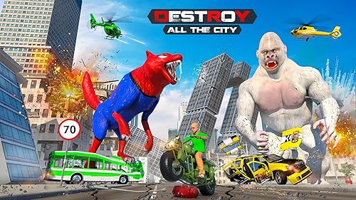 Spider Wolf Games: City Attack Rampage