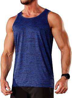 Men's Tank Tops Quick Dry Sleeveless Workout Muscle Shirt Athletic Bodybuilding Gym Performance Tee Shirts
