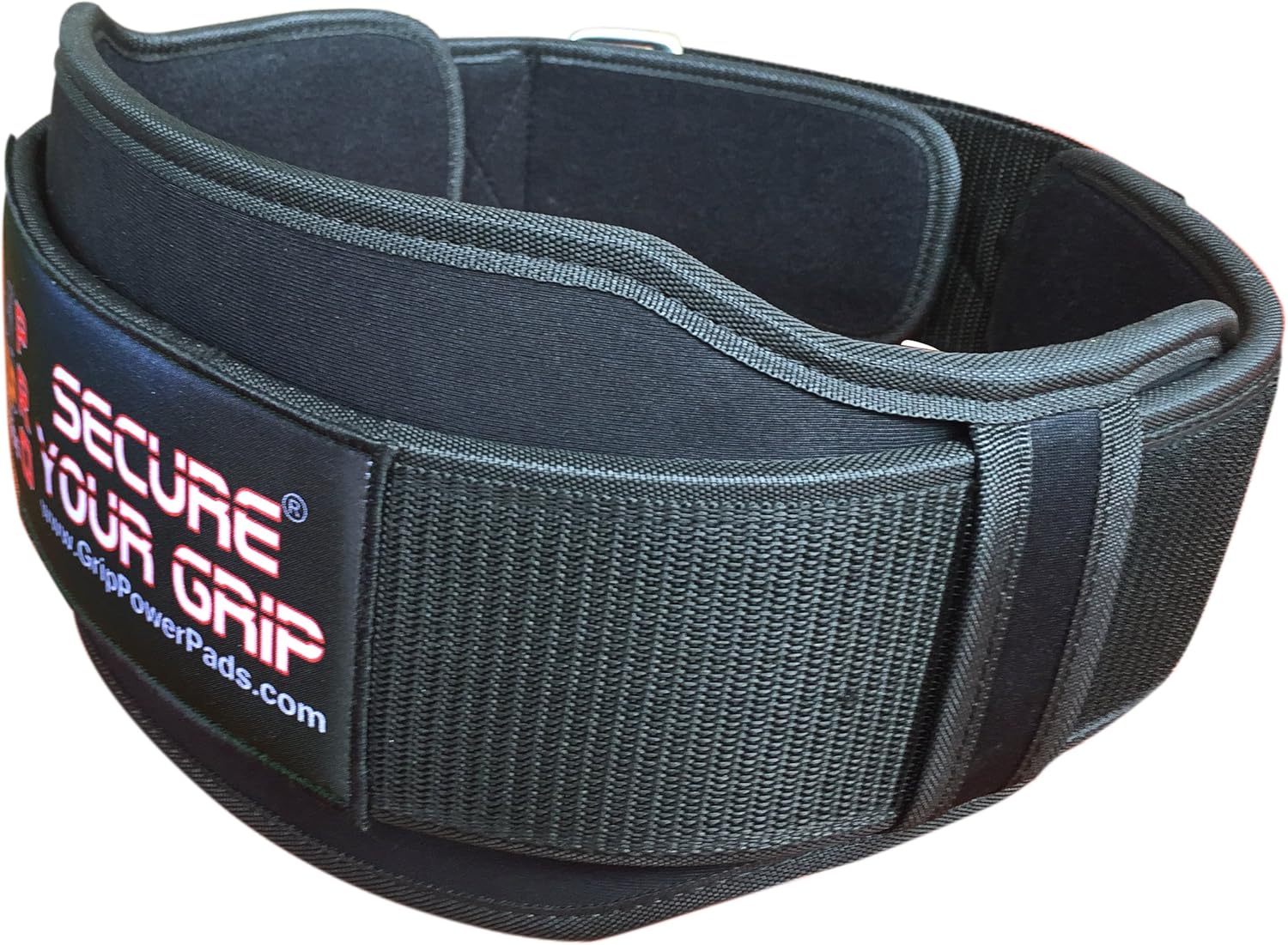 Grip Power Pads Gym Weight Lifting 6" Wide Neoprene Double Belt for Men Back Lumber Support Fitness Exercise Bodybuilding
