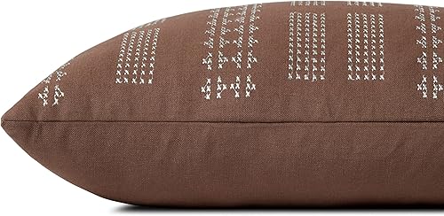 Miniatura 3 de Loloi Jean Stoffer x Charles Collection PJS0006 - Funda de almohada (13.0 x 35.0 in), color arcilla