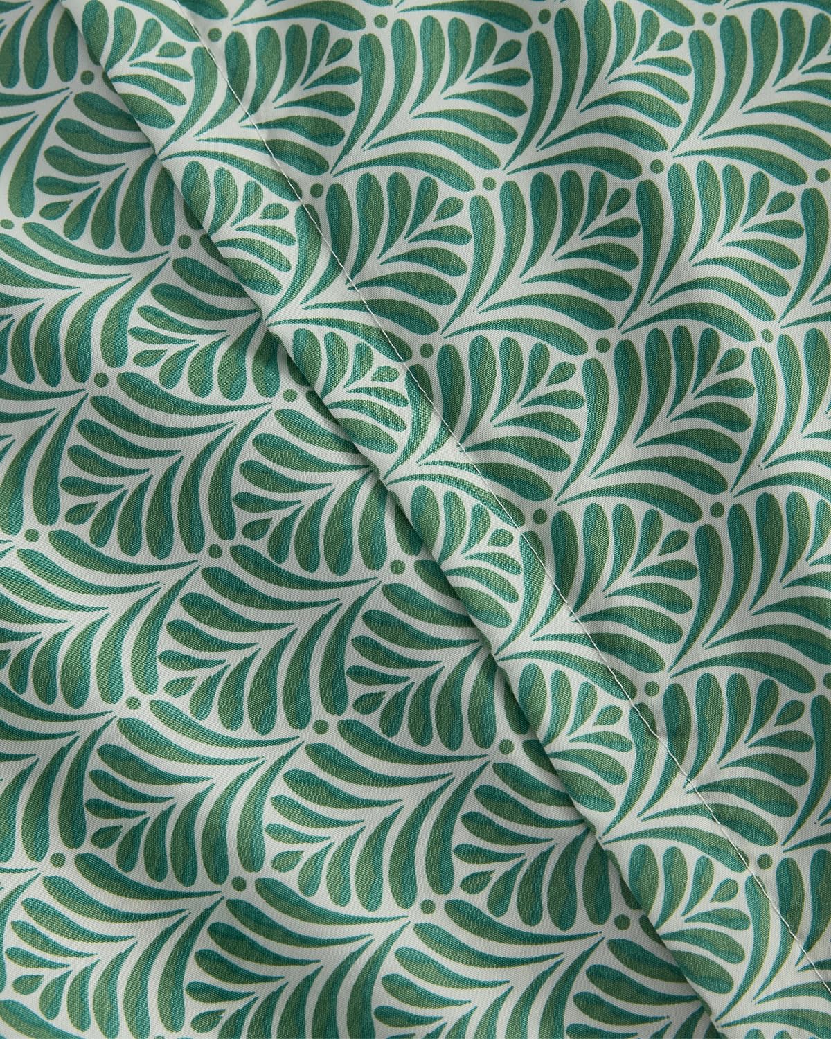 Duvet Cover Full Size - Printed Duvet Cover - 3 Piece - Sage Palms
